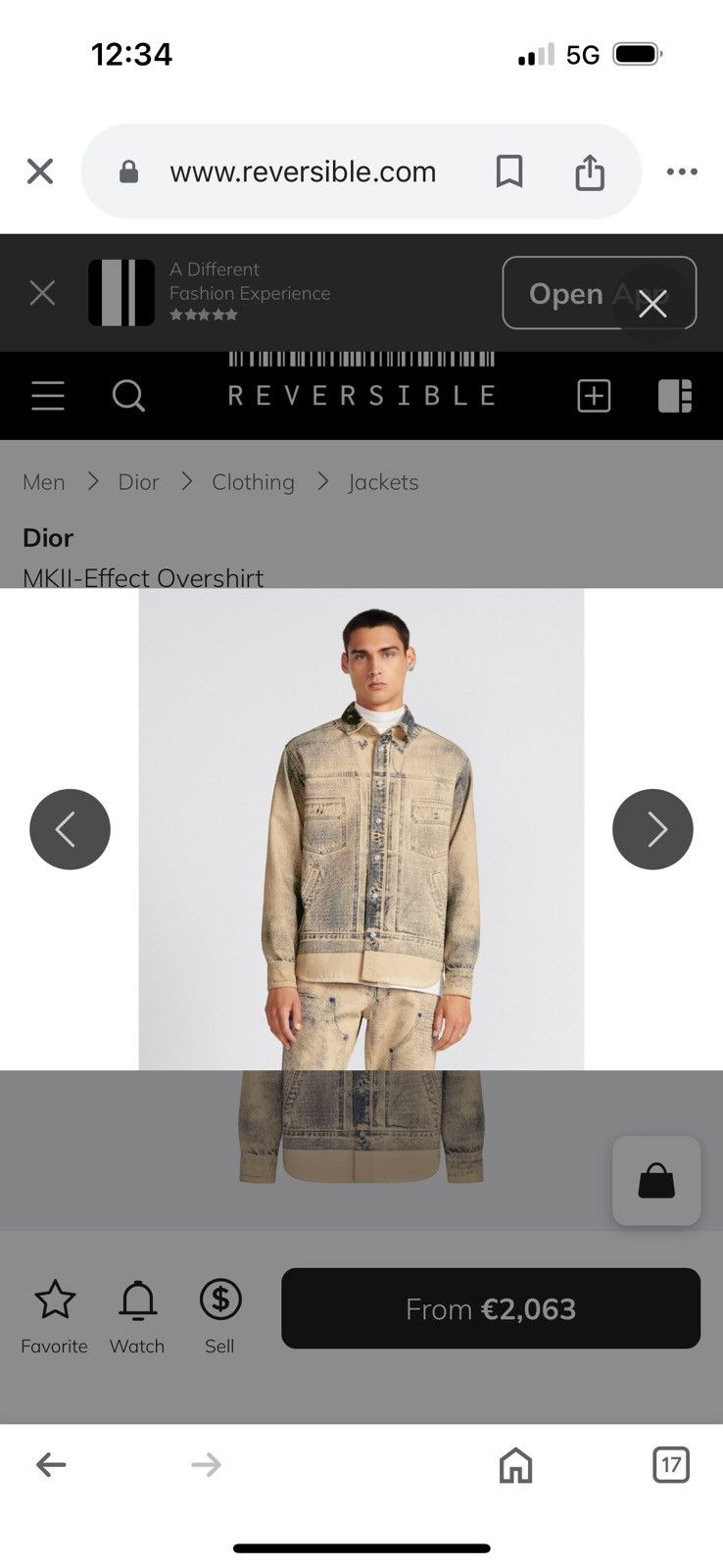 Dior DIOR overshirt SIZE 38 SEE REAL TAPE MEASUREMENTS IN PHOTOS Size US M / EU 48-50 / 2 - 3 Thumbnail