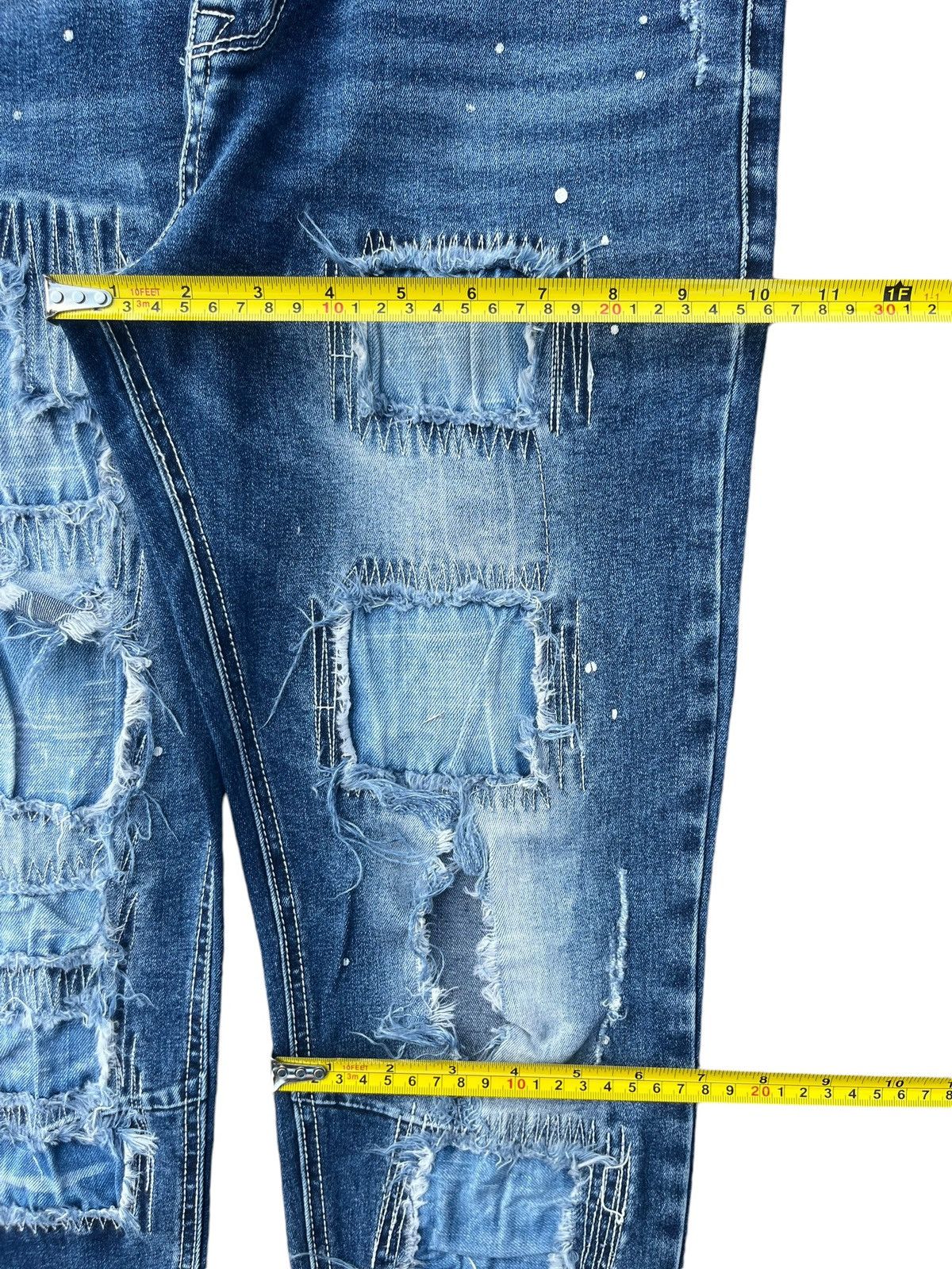Japanese Brand Vintage Japanese Brand Barracuda Distressed Skinny Jeans Size US 29 - 13 Thumbnail