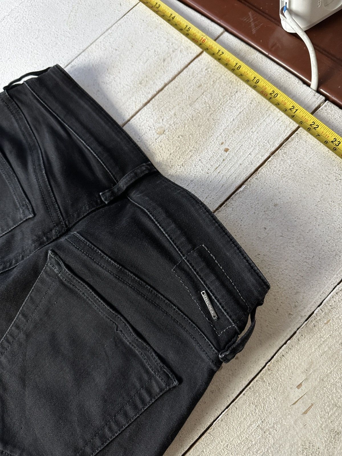 Diesel 🚨 DIESEL AVANT GARDE GOTHIC WOMEN JEANS LOGO IFSIXWASNINE Size 26" / US 2 / IT 38 - 14 Thumbnail