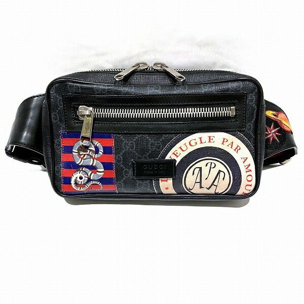 Gucci Gucci Gucci Courier GG Supreme PVC Waist Bag Plastic Belt Bag 474293 DUTY FREE for USA Size ONE SIZE - 1 Thumbnail