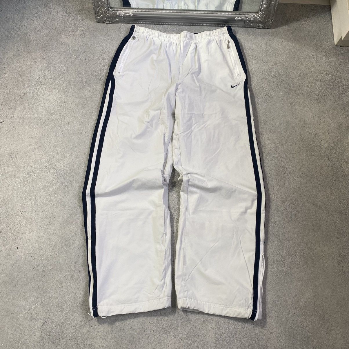 Nike Y2K Nike Track Pants White Size US 36 / EU 52 - 1 Thumbnail