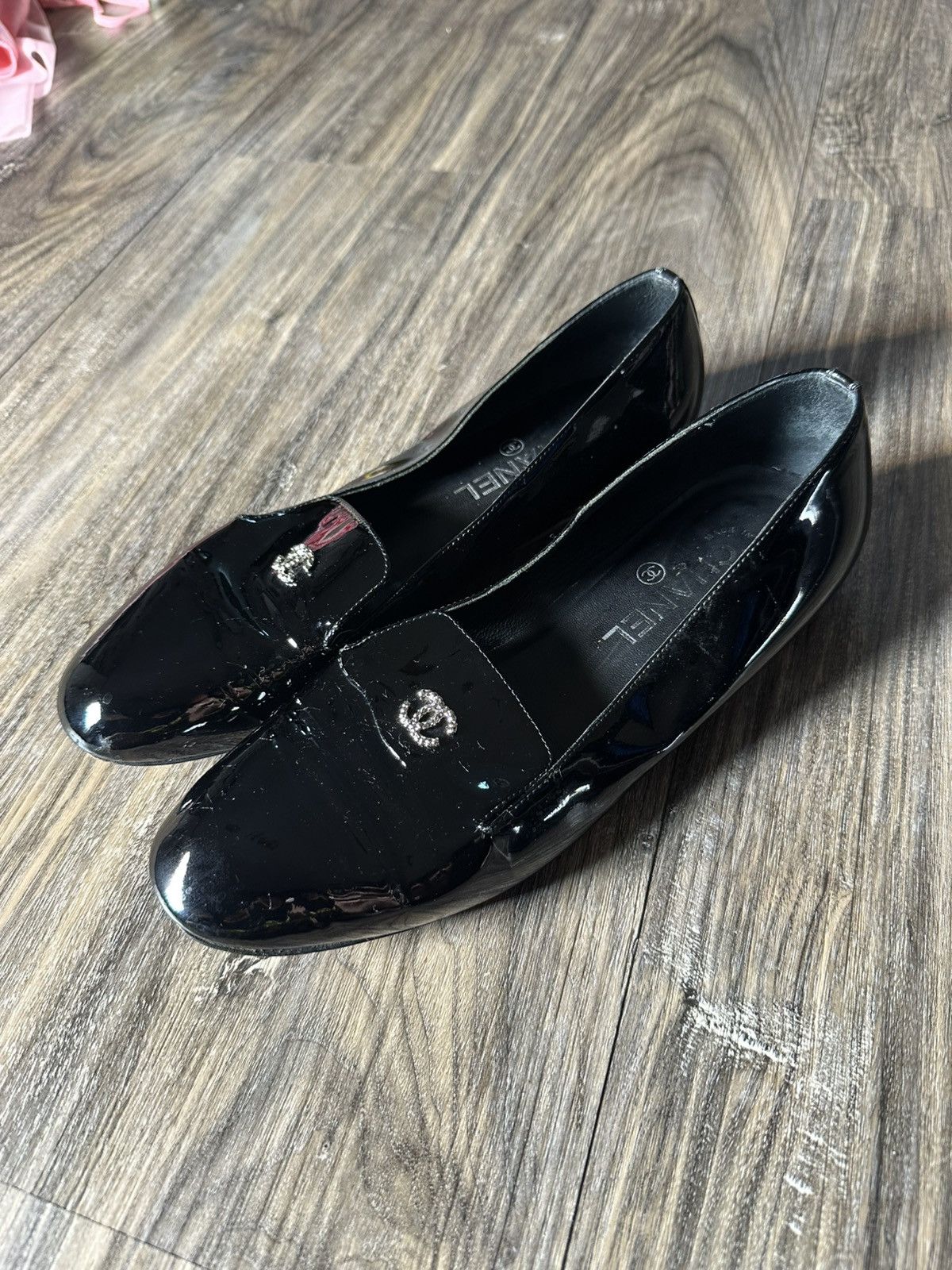 Chanel Chanel women patent Leather Loafers Size US 9 / IT 39 - 1 Thumbnail