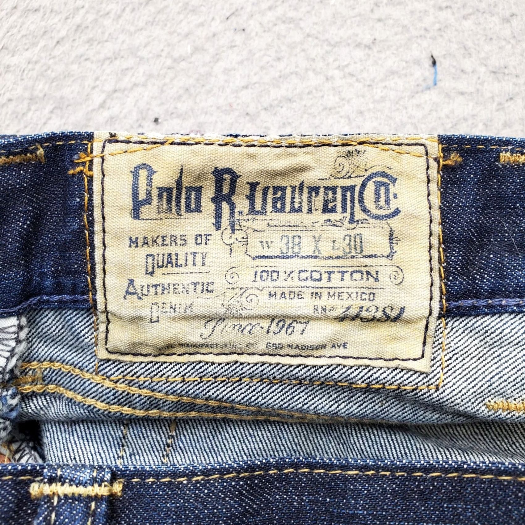 Polo Ralph Lauren Polo Ralph Lauren Jeans Men 38/30 Blue Denim Streetwear Straight Leg Medium Wash Size US M / EU 48-50 / 2 - 7 Thumbnail