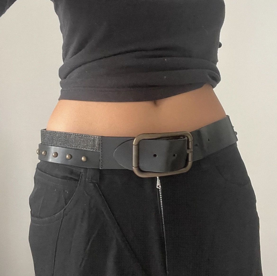Dolce & Gabbana Dolce & Gabbana Denim Studded Belt Size ONE SIZE - 7 Thumbnail