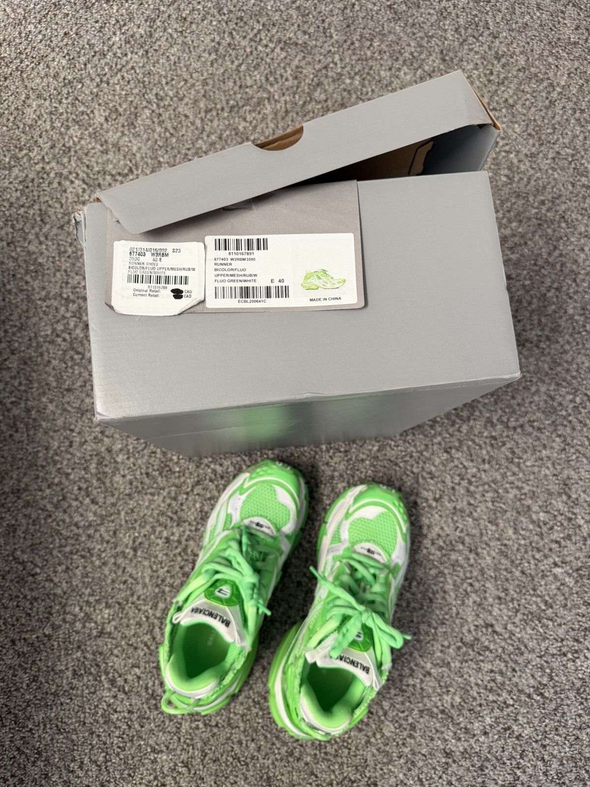 Balenciaga Balenciaga Runner Green Size US 7 / EU 40 - 4 Thumbnail
