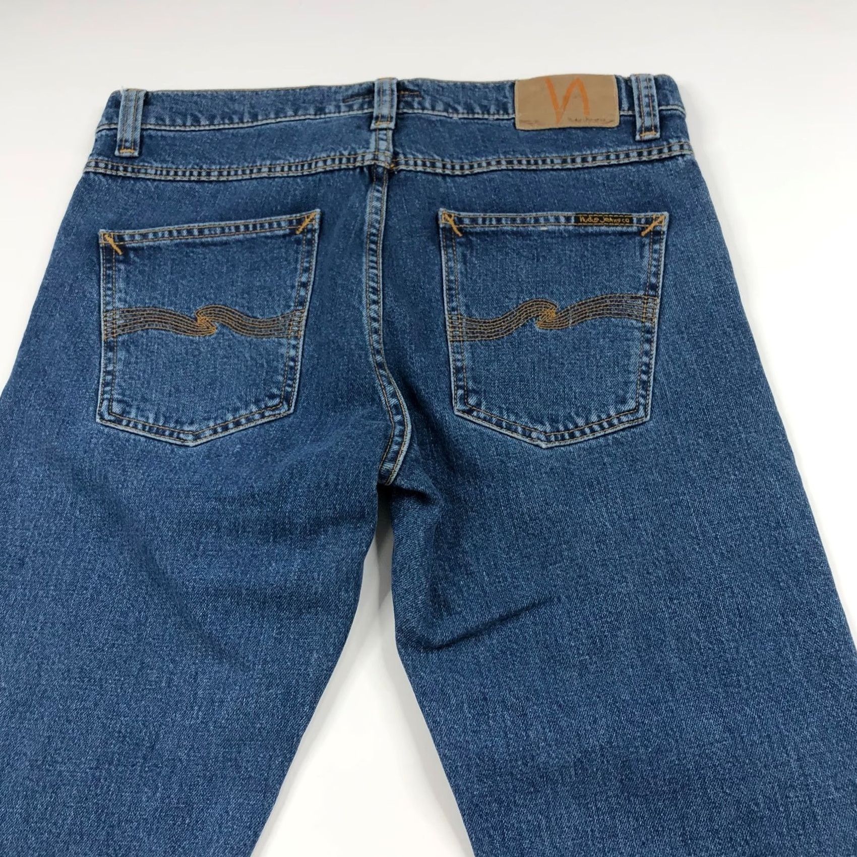 Nudie Jeans Nudie Jeans Lean Dean 30 Jeans Mid Rise Denim Blue 5-Pocket Regular Inseam 30in Men’s Vintage? No; 32W 28L Fits 32W 28L Blue Jeans Size US 30 / EU 46 - 2 Thumbnail