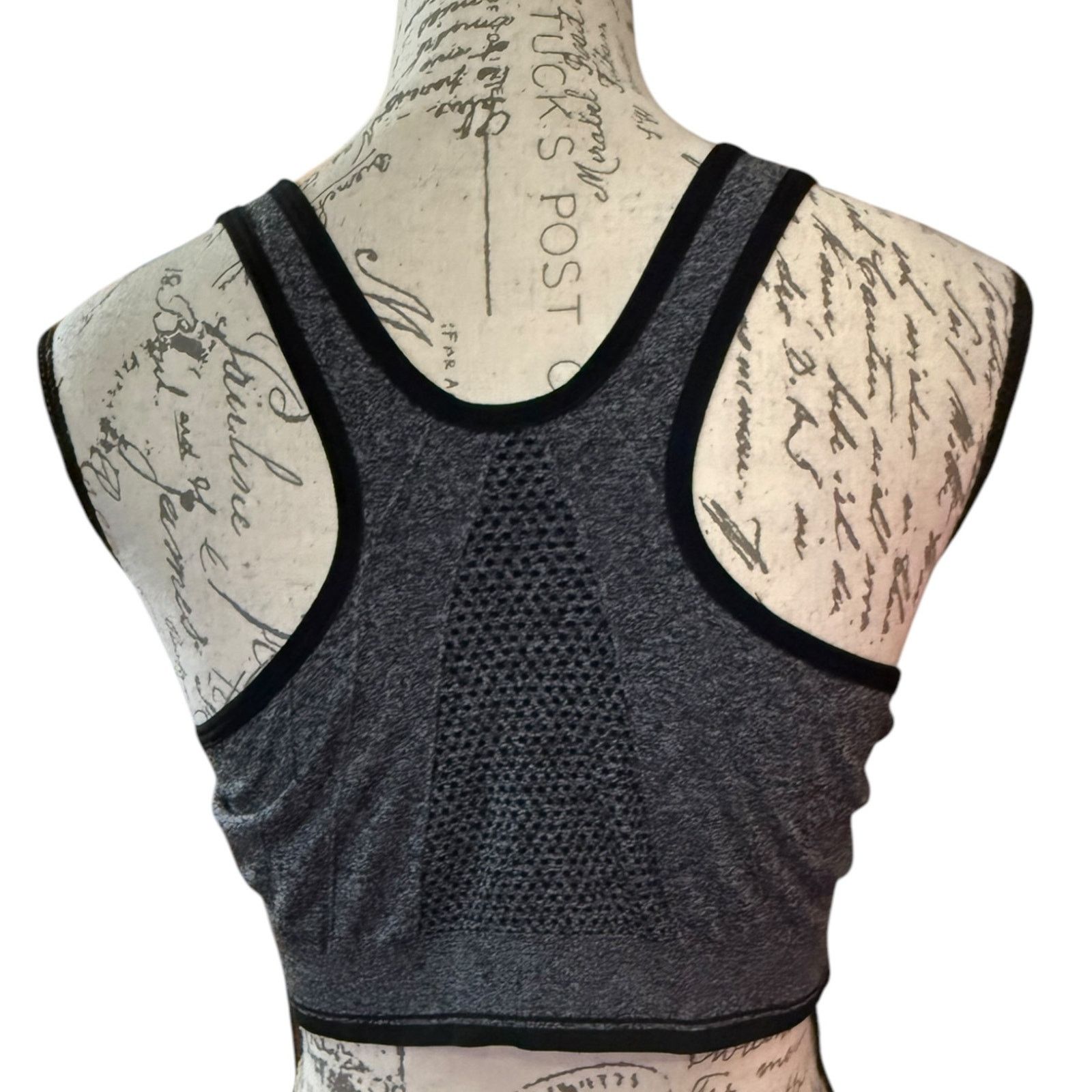 Other Gray Zipper Front Stretch Sports Bras Size Small Size ONE SIZE - 2 Thumbnail
