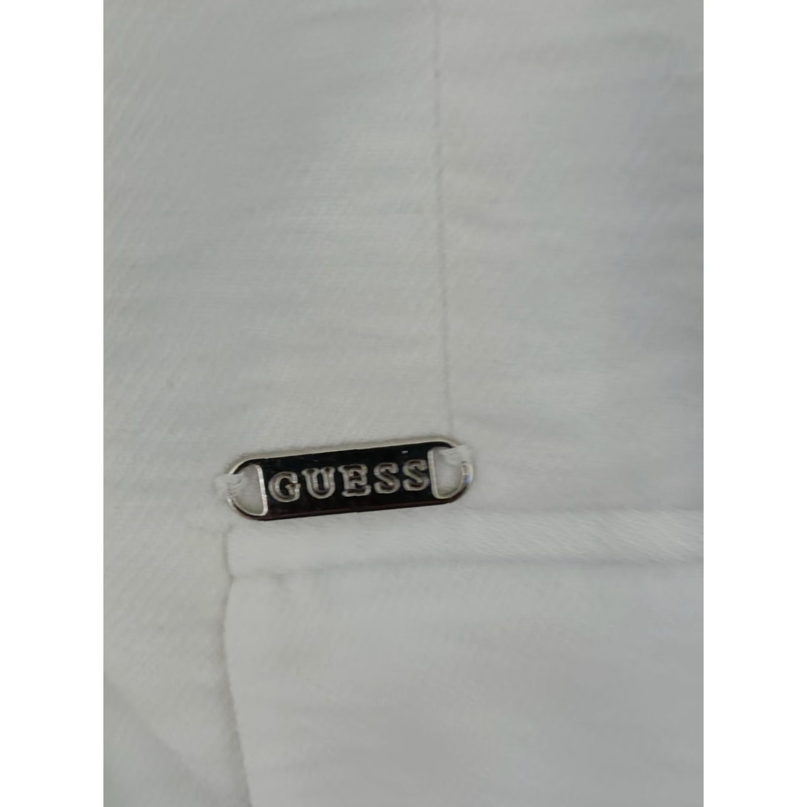 Guess GUESS Blazer Jacket Ivory Cotton Blend 3/4 Sleeve Mid-Length Button Closure Pockets Womens L Size L / US 10 / IT 46 - 6 Thumbnail
