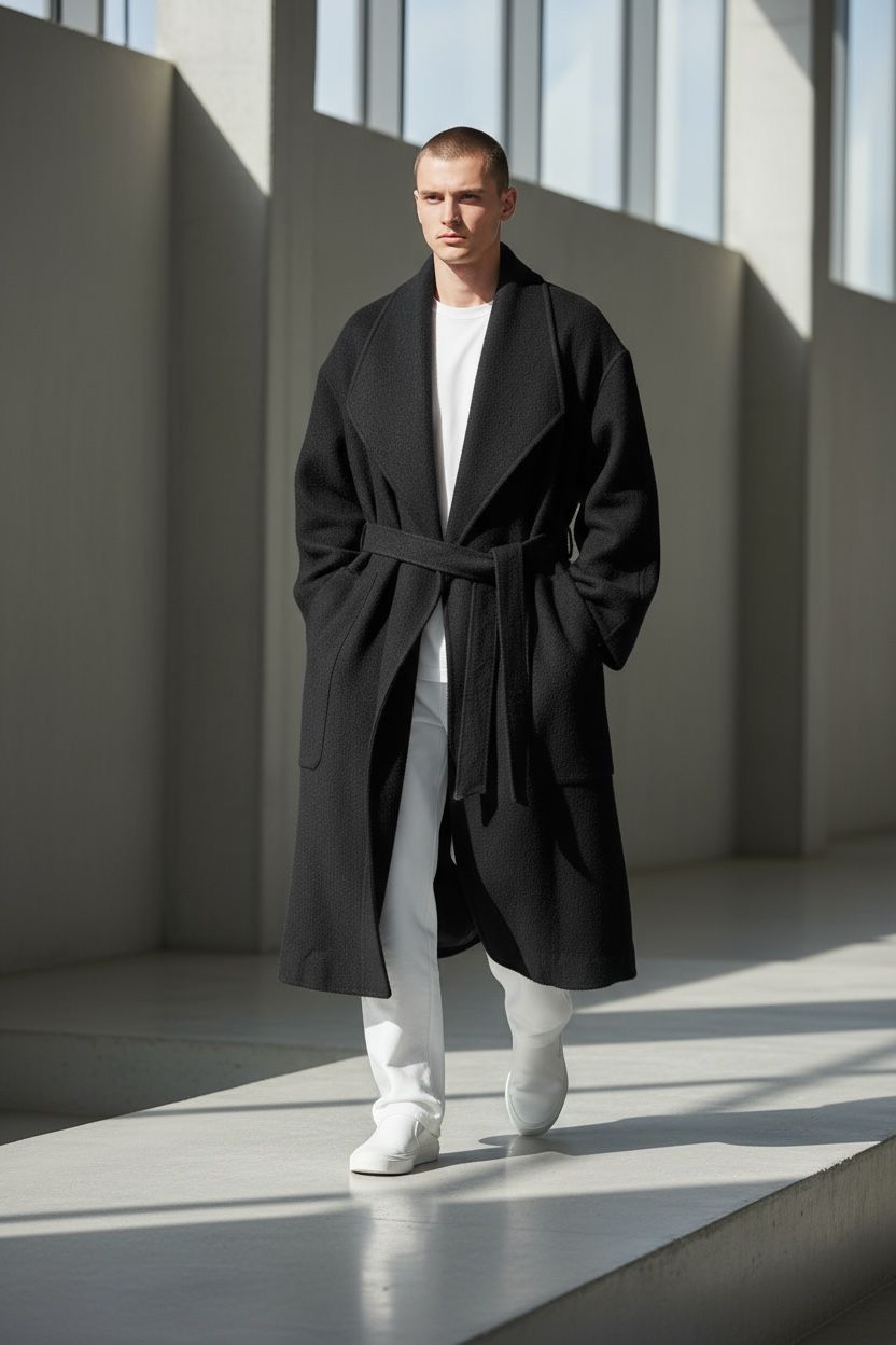 Jil Sander × Uniqlo UNIQLO +J Cashmere Blend Collarless Coat (159) Size US M / EU 48-50 / 2 - 1 Thumbnail
