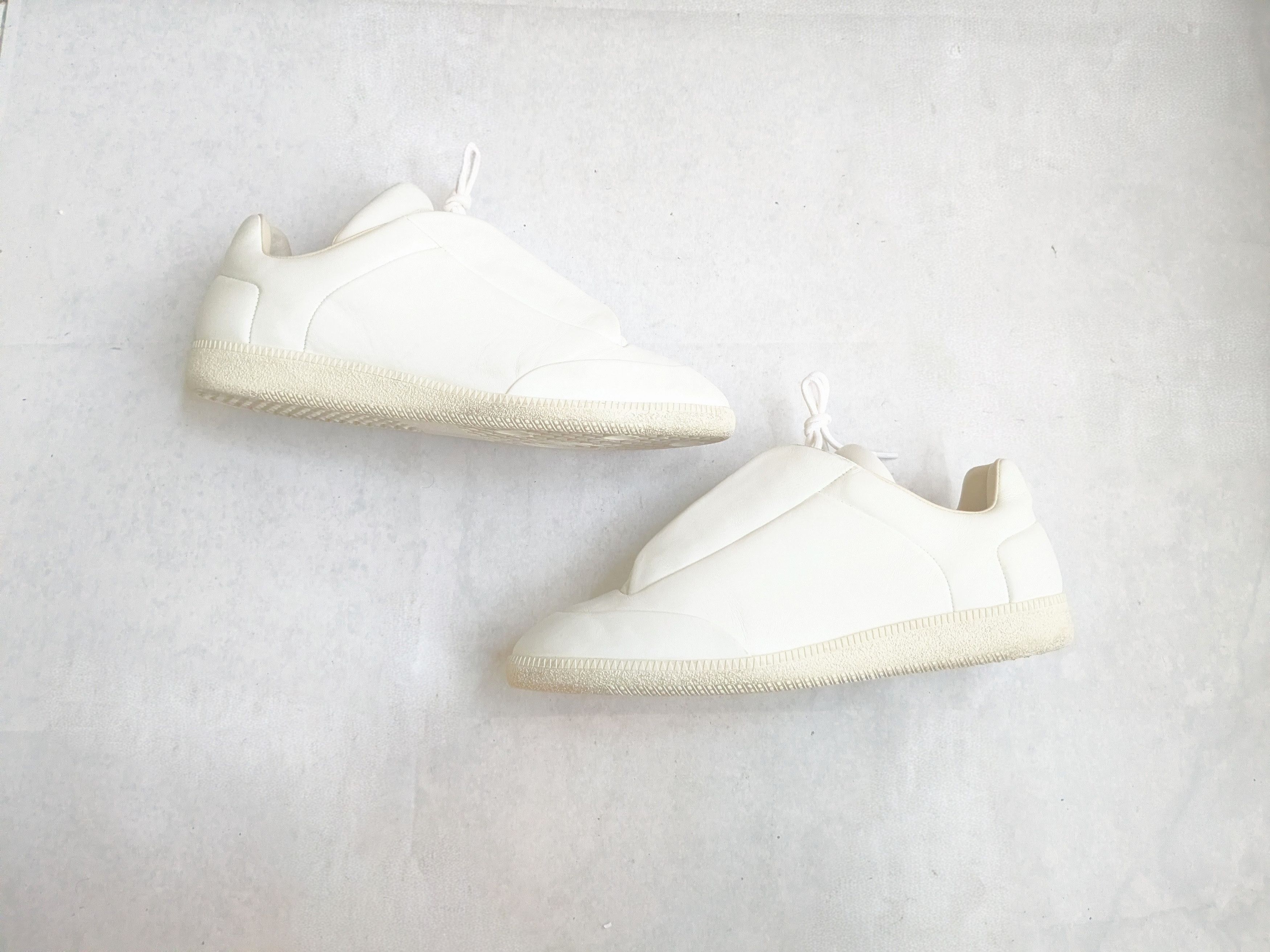 Maison Margiela 40 Maison Margiela Future Low White Leather