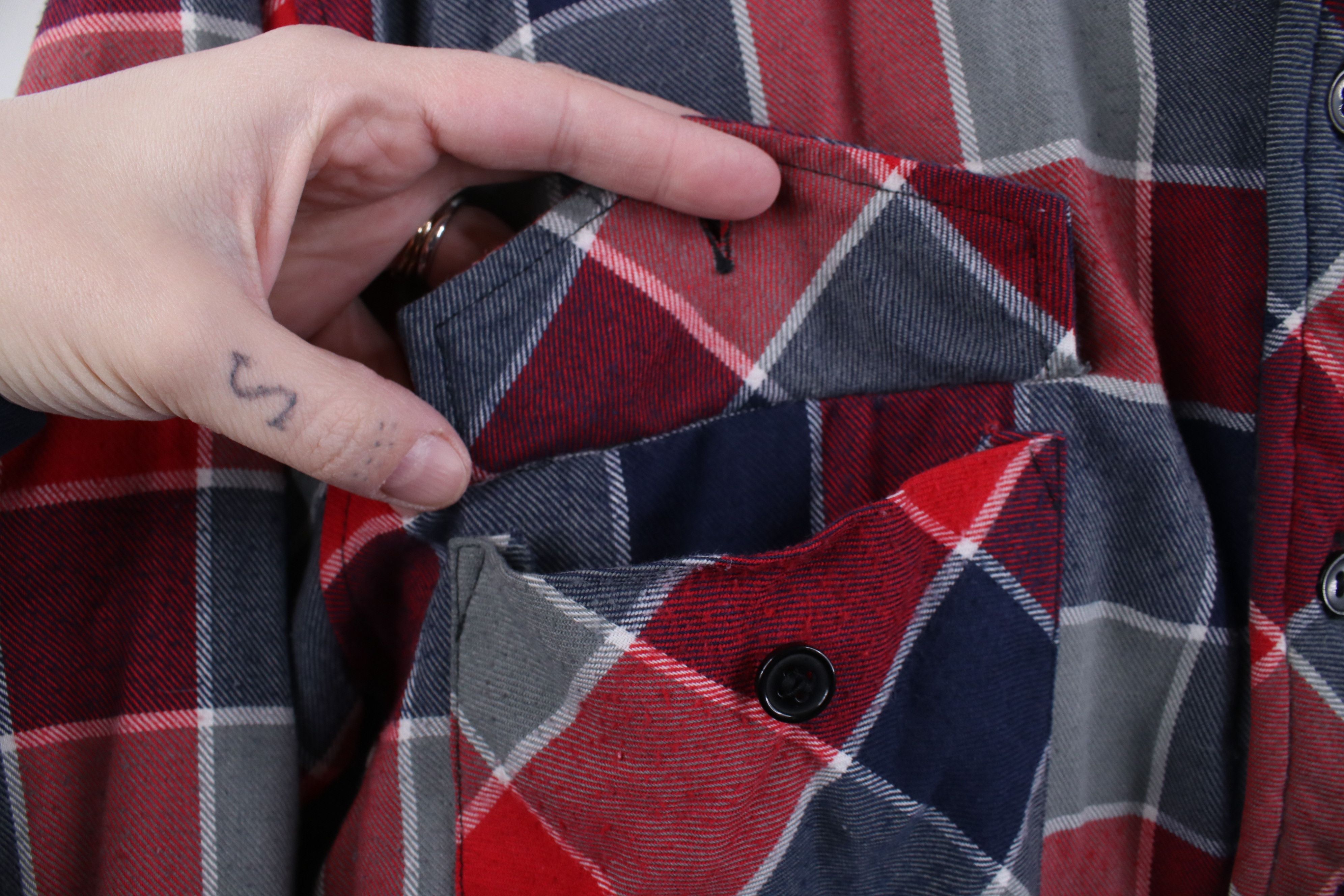 Vintage Vintage 90s Streetwear Flannel Button Shirt Jacket Jac Shirt Size US M / EU 48-50 / 2 - 5 Thumbnail