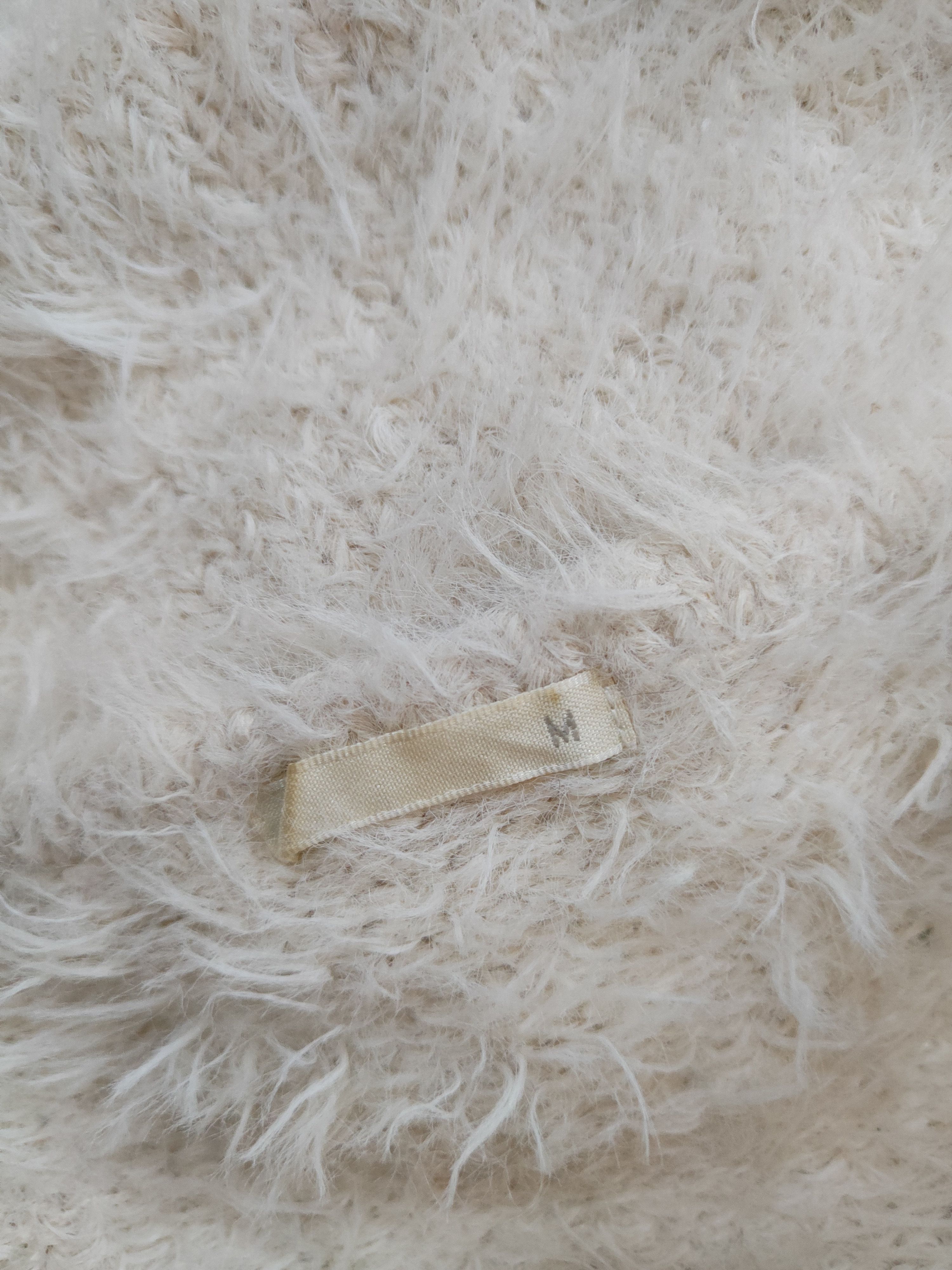 Aran Isles Knitwear GU Beige Shag Shaggy Fur Mohair Knitwear #S2101 Size M / US 6-8 / IT 42-44 - 11 Thumbnail