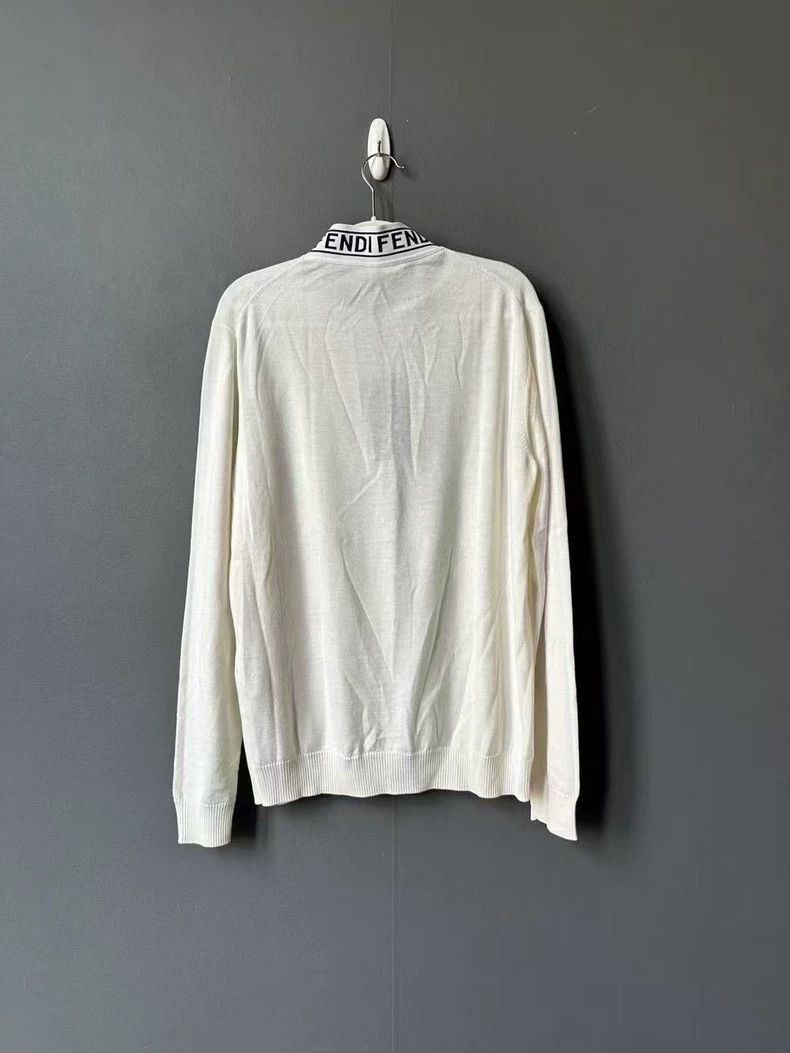 Fendi Fendi Knitted Sweater with Logo Collar Size XL / US 12-14 / IT 48-50 - 2 Thumbnail