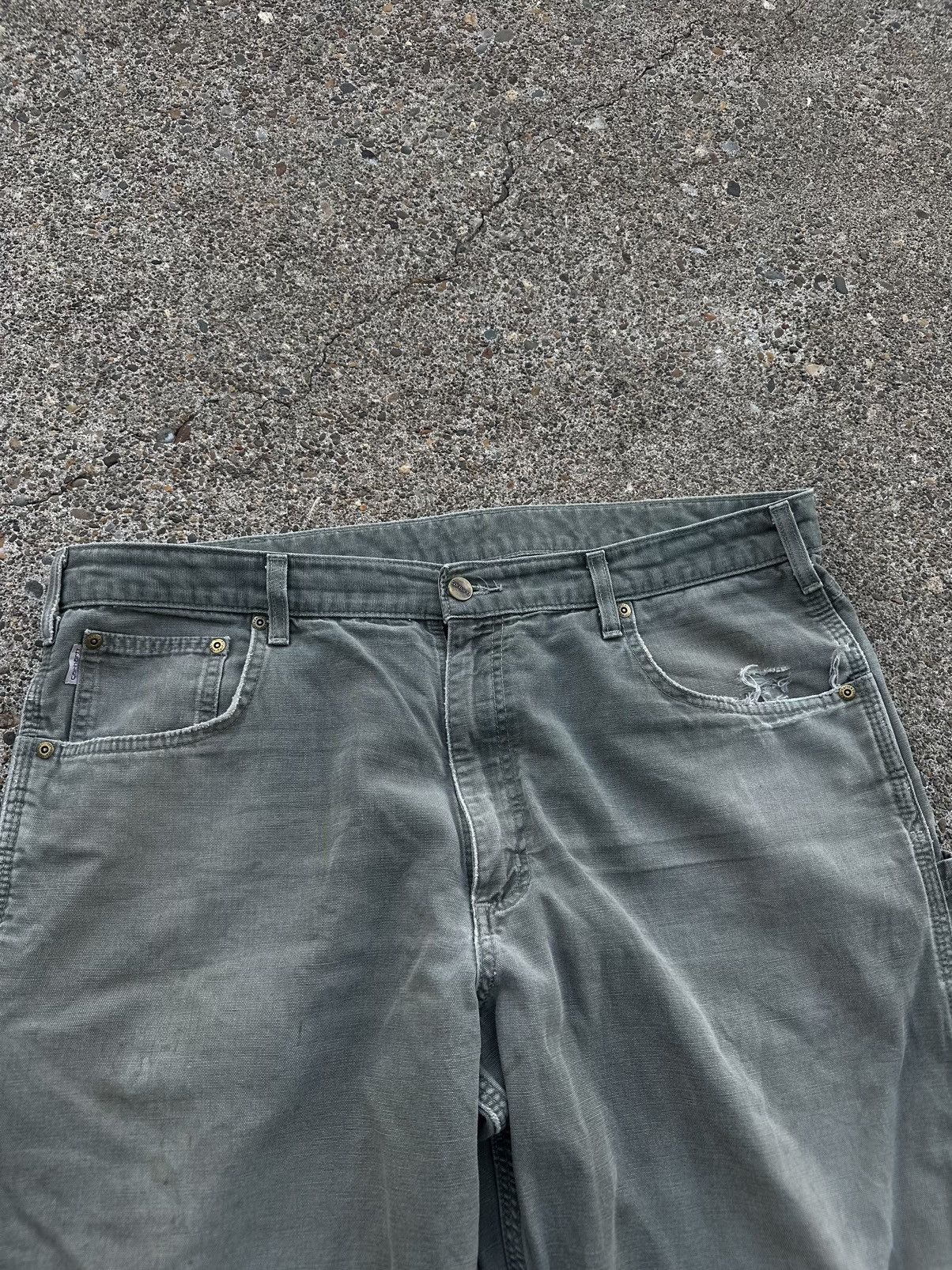 Carhartt × Vintage Olive Green Relax Fit Carharts Size US 38 / EU 54 - 4 Thumbnail
