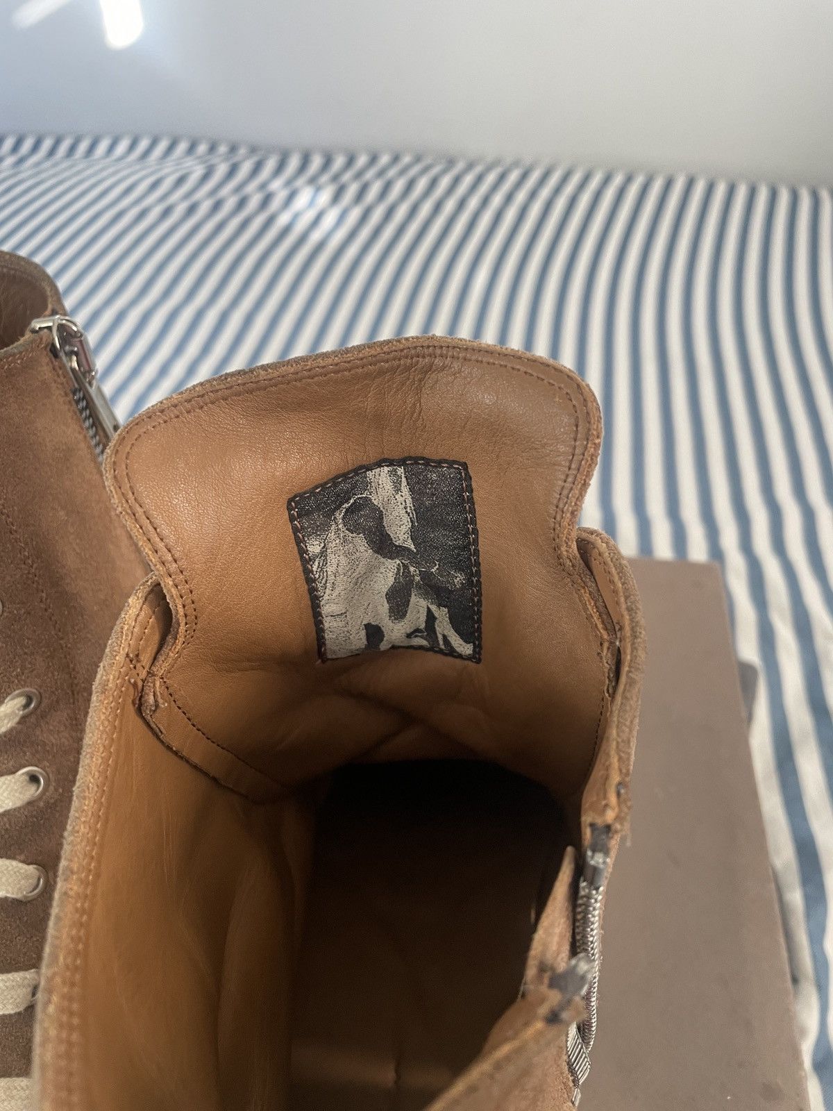 Rick Owens Rick Owens HighTop Sneakers Size US 12 / EU 45 - 8 Thumbnail