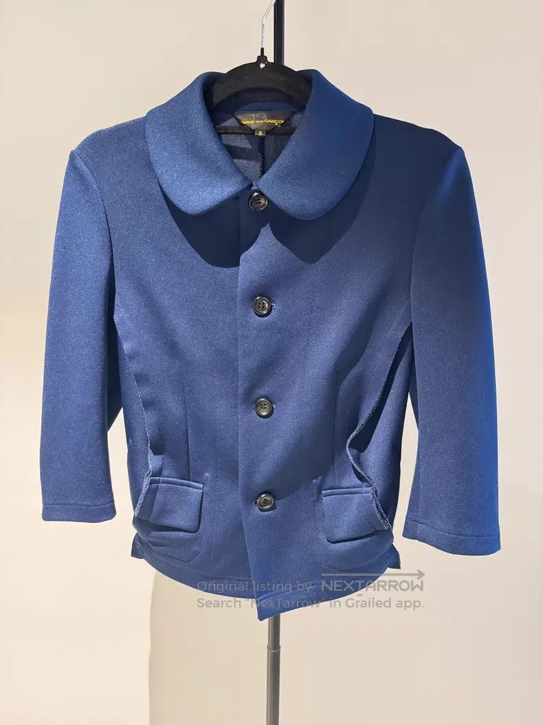 Comme des Garcons Comme des Garcons Teal wave edge short jacket Size S / US 4 / IT 40 - 6 Thumbnail