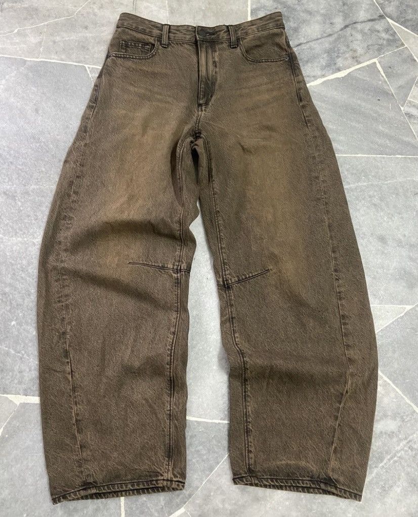 JNCO Vintage Japanese Brand Gu Jeans Wash Super Baggy Pants Size US 31 - 10 Thumbnail