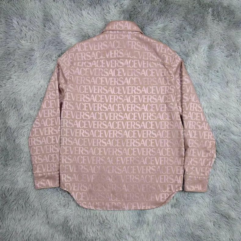 Versace Versace Denim jacket with a full logo print Size L / US 10 / IT 46 - 6 Thumbnail