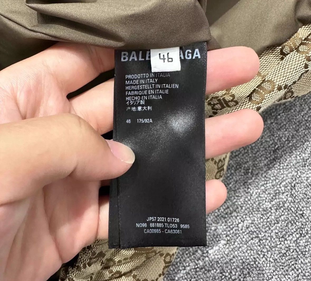 Balenciaga Balenciaga Gucci joint vintage cotton jacket2412-Nextarrow Size US M / EU 48-50 / 2 - 4 Thumbnail