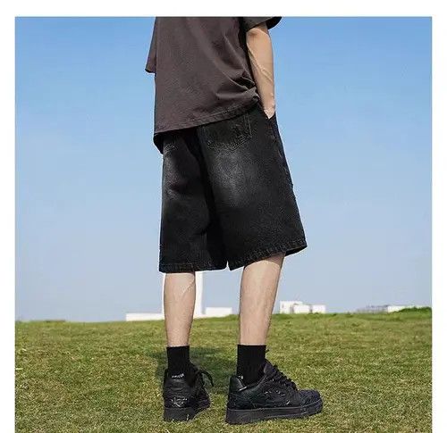 Japanese Brand KimikBlack High Street Vintage Loose Fit Denim Shorts Size US 32 / EU 48 - 4 Thumbnail
