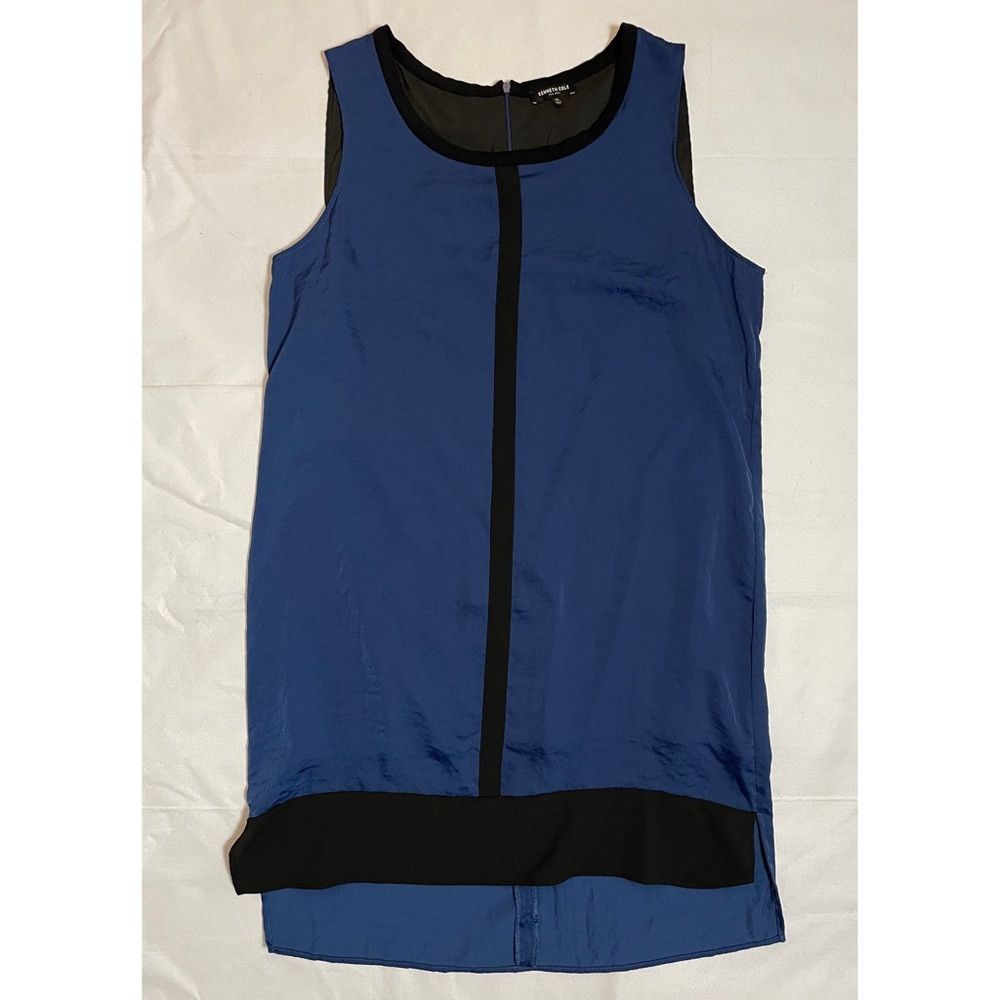 Kenneth Cole Kenneth Cole Sleeveless Blue Black Dress Size XL Size XL / US 12-14 / IT 48-50 - 5 Thumbnail