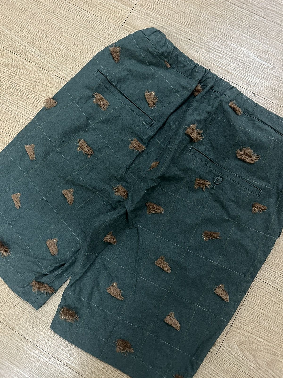 Issey Miyake × Japanese Brand × Ne-Net Ne-net Dog Print With Fur Relaxed Short Pants Size US 32 / EU 48 - 12 Thumbnail