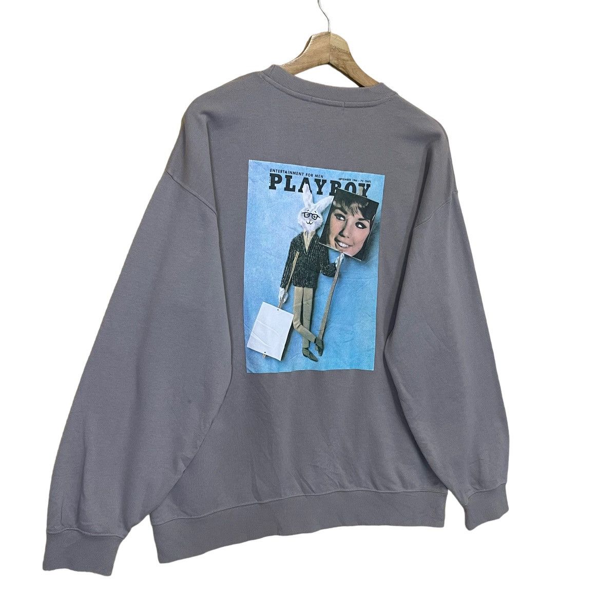 Japanese Brand × Playboy Playboy Entertainment For Men Big Logo Crewneck Sweatshirt Size US M / EU 48-50 / 2 - 2 Thumbnail