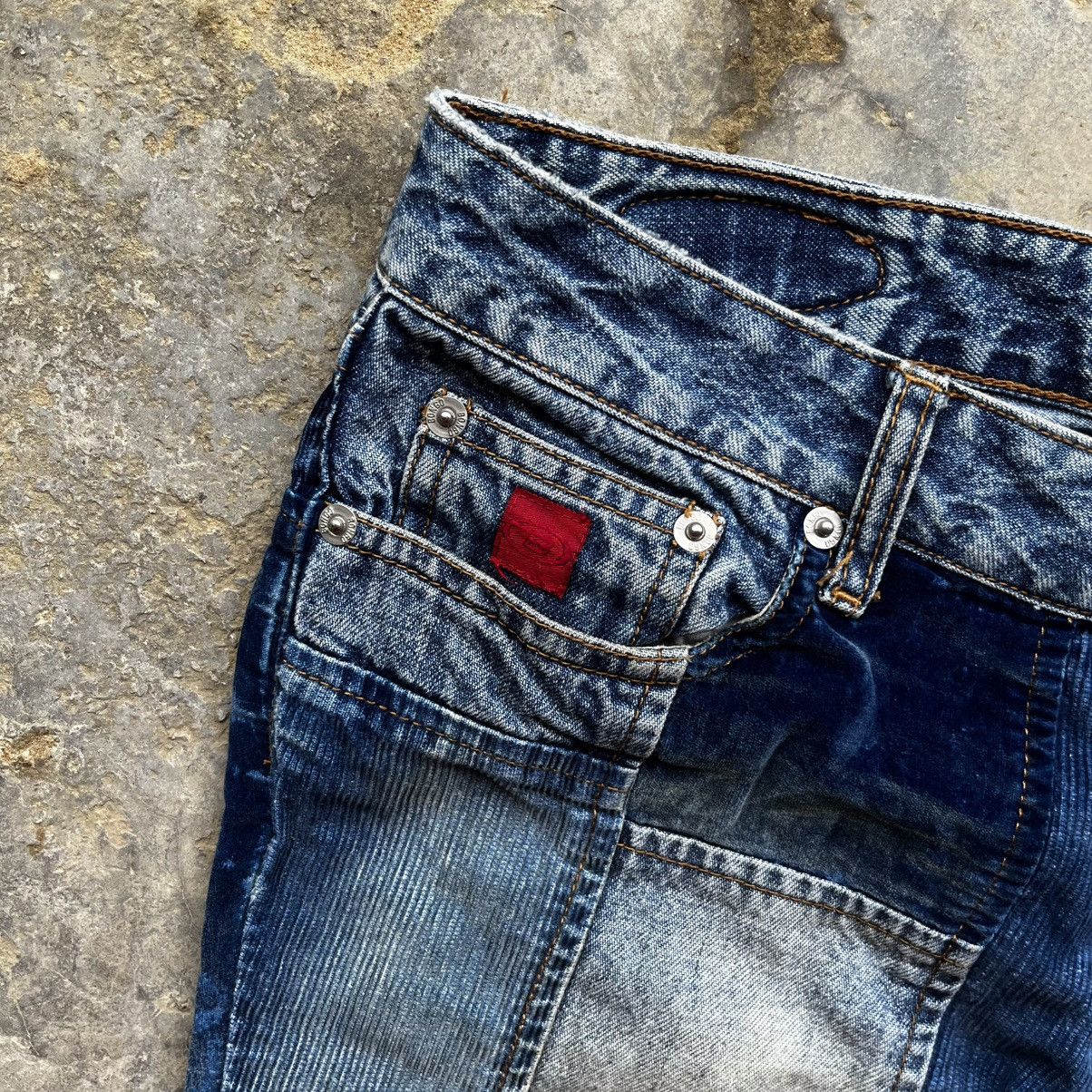 If Six Was Nine Y2k Bongo patchwork Boot cut jeans Size 31" - 7 Thumbnail