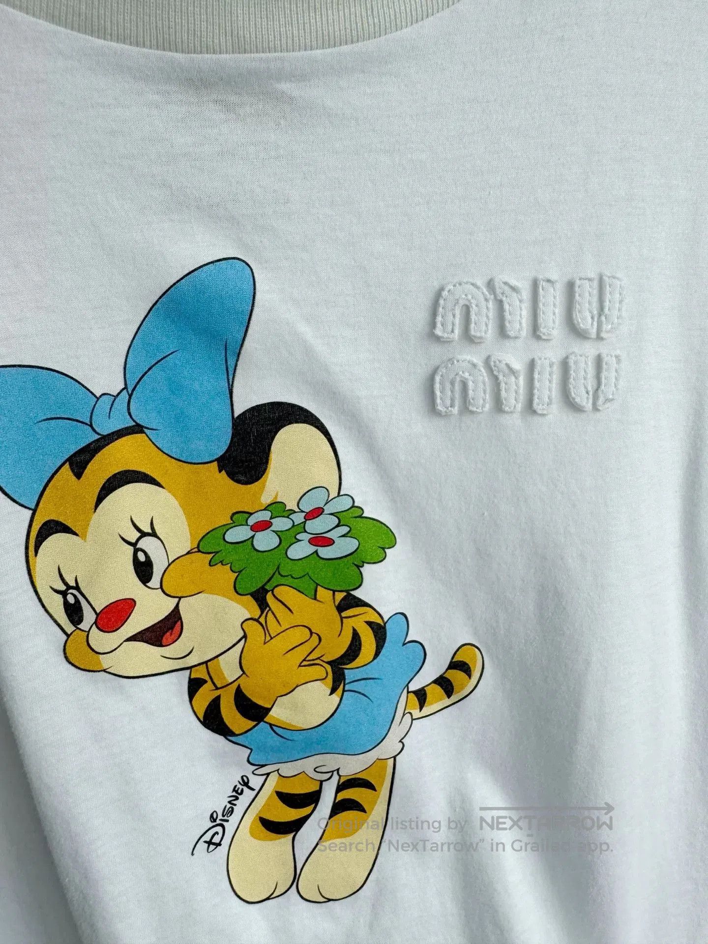 Miu Miu Miu Miu Disney Blue Short-Sleeve T-Shirt. Size M / US 6-8 / IT 42-44 - 6 Thumbnail