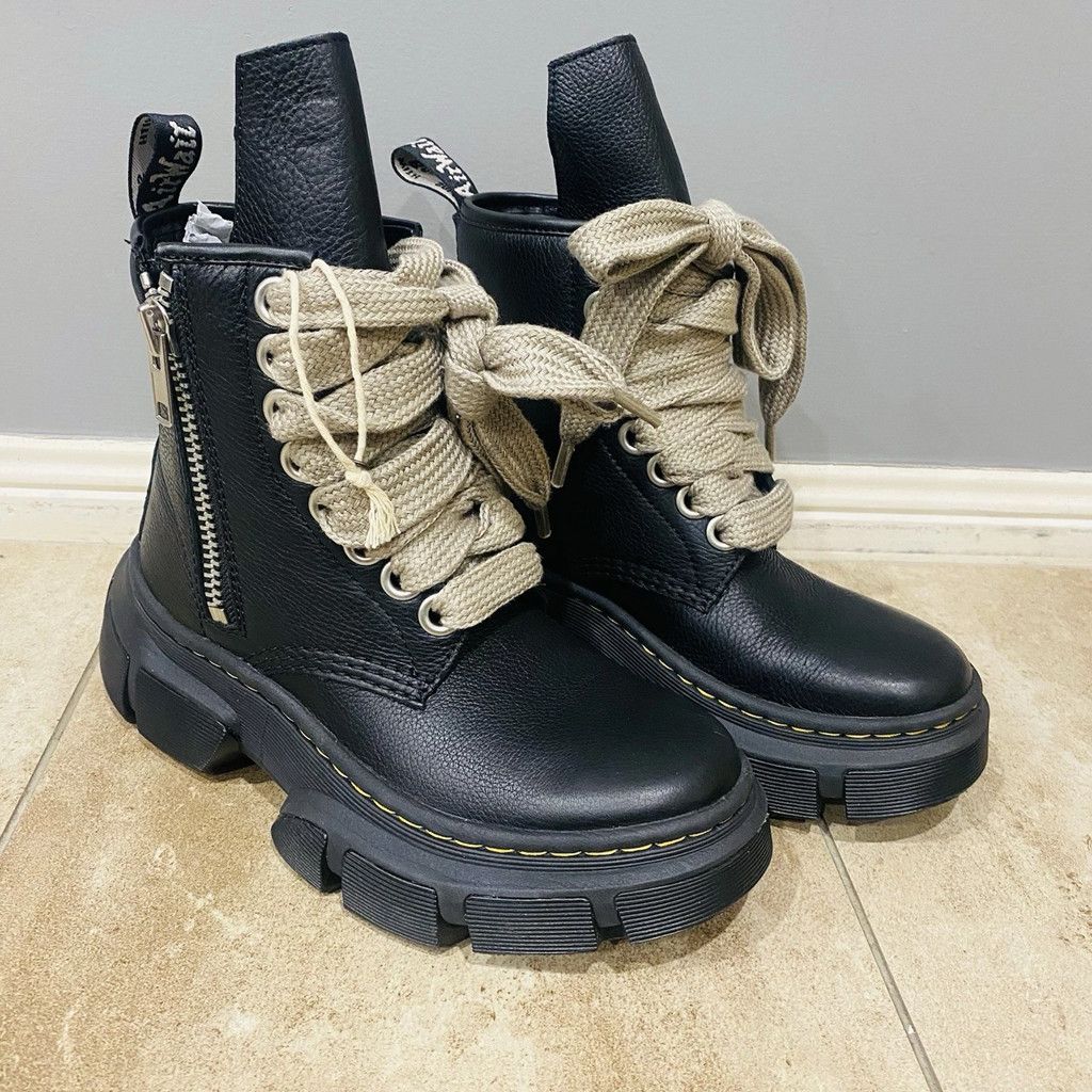 Dr. Martens × Rick Owens Dr. Martens × Rick Owens 1460 DMXL Magalace Leather Size US 6 / EU 39 - 3 Thumbnail