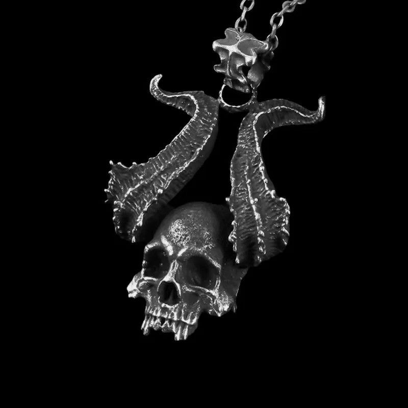 Jewelry Evil Skull Pendant Necklace 2025 Size ONE SIZE - 1 Thumbnail