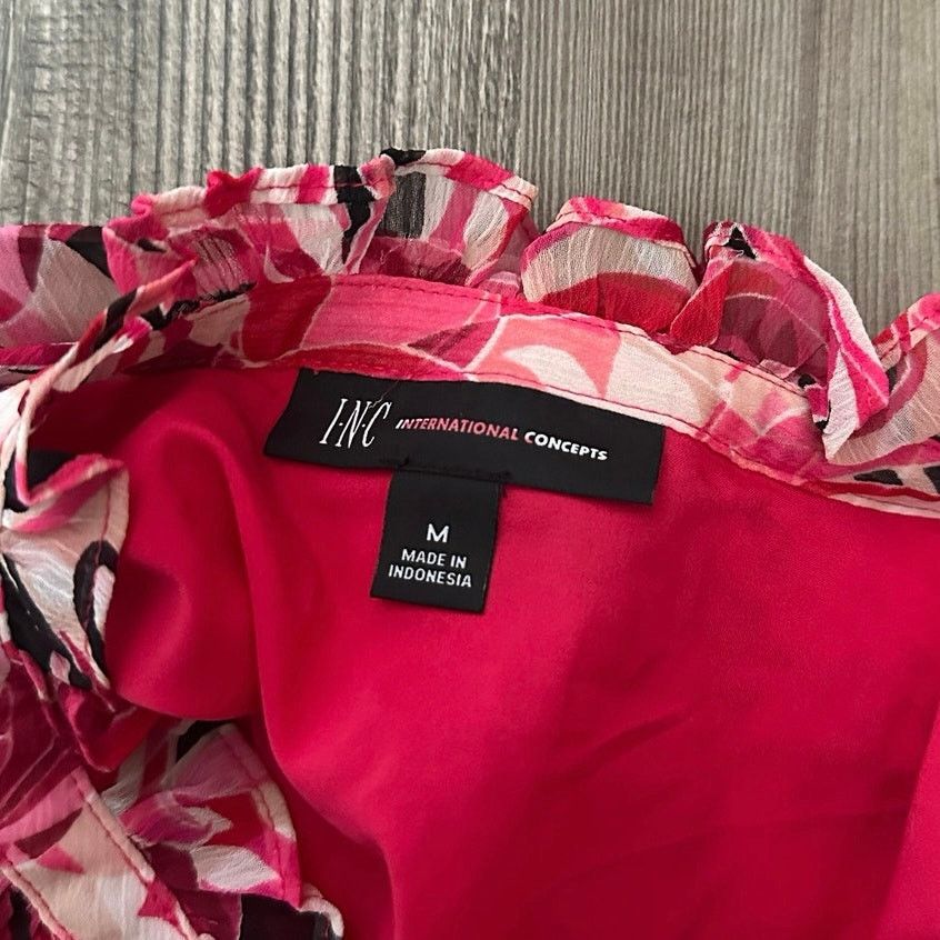 Other inc international concepts pink white wavy print blouse Size M / US 6-8 / IT 42-44 - 4 Thumbnail