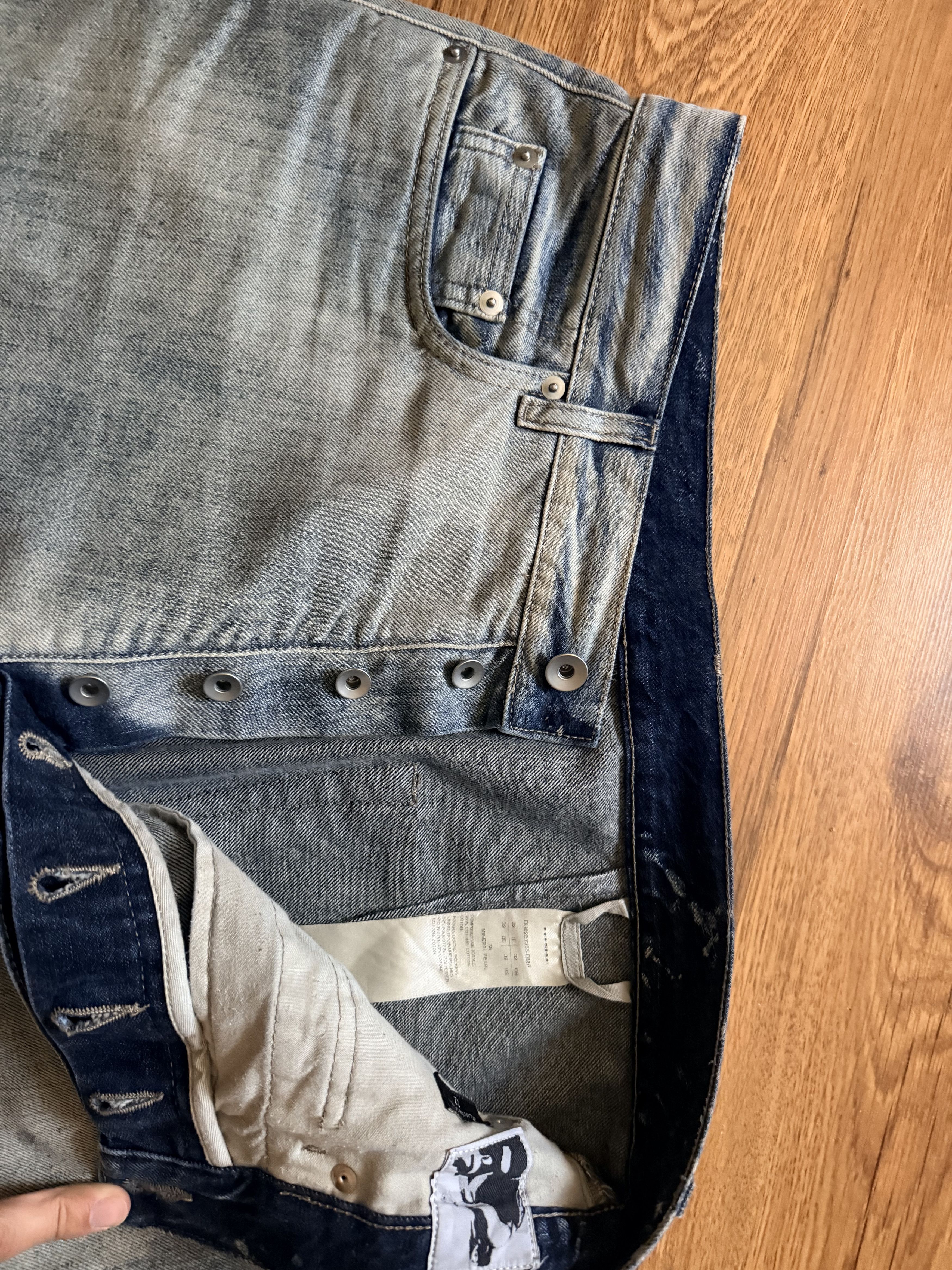 Rick Owens Drkshdw DRKSHDW Mineral Pearls FW25 Flared jeans Size US 32 / EU 48 - 4 Thumbnail