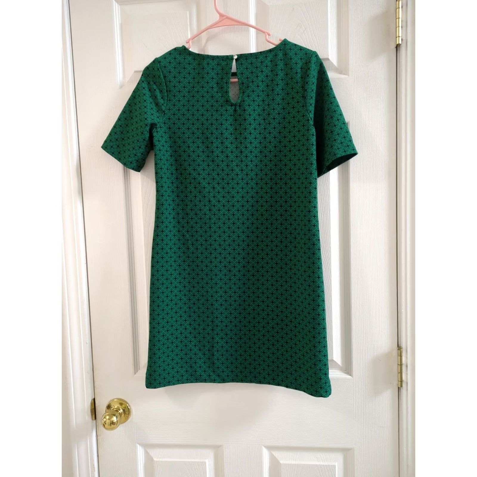 Banana Republic Banana Republic Dress Womens Green Pattern T-Shirt Midi PXS XS Petite Women Size XS Green Dress Size XS / US 0-2 / IT 36-38 - 3 Thumbnail