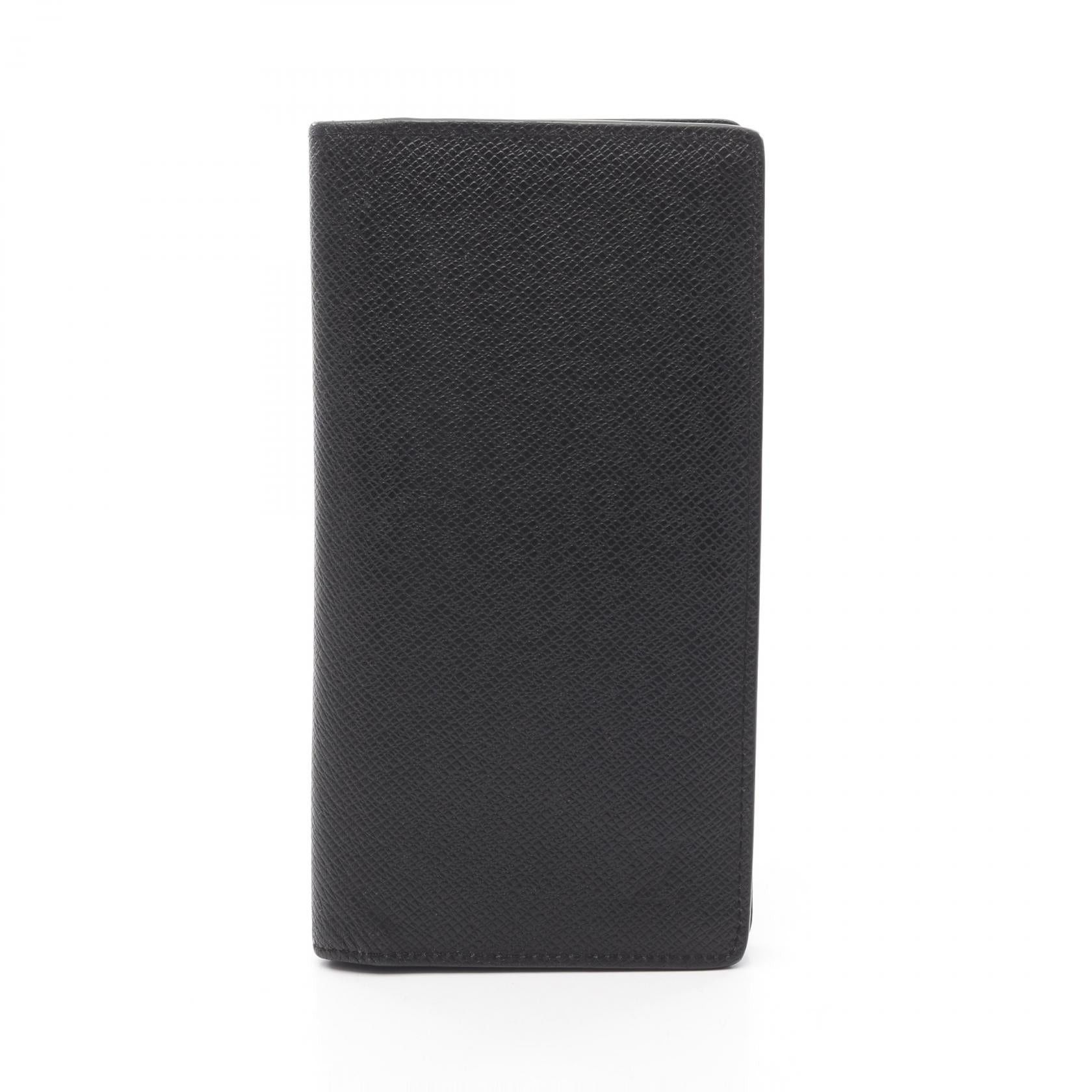 Louis Vuitton Louis Vuitton Portefeuil Ron Taiga Ardoise Bi-Fold Long Wallet Leather Black Size ONE SIZE - 1 Thumbnail