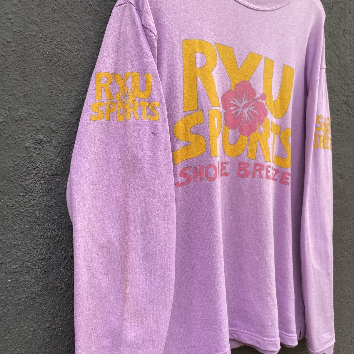 Vintage Thrashed Faded Vintage Ryu Sport Streetwear L/S Tee Size US M / EU 48-50 / 2 - 2 Thumbnail