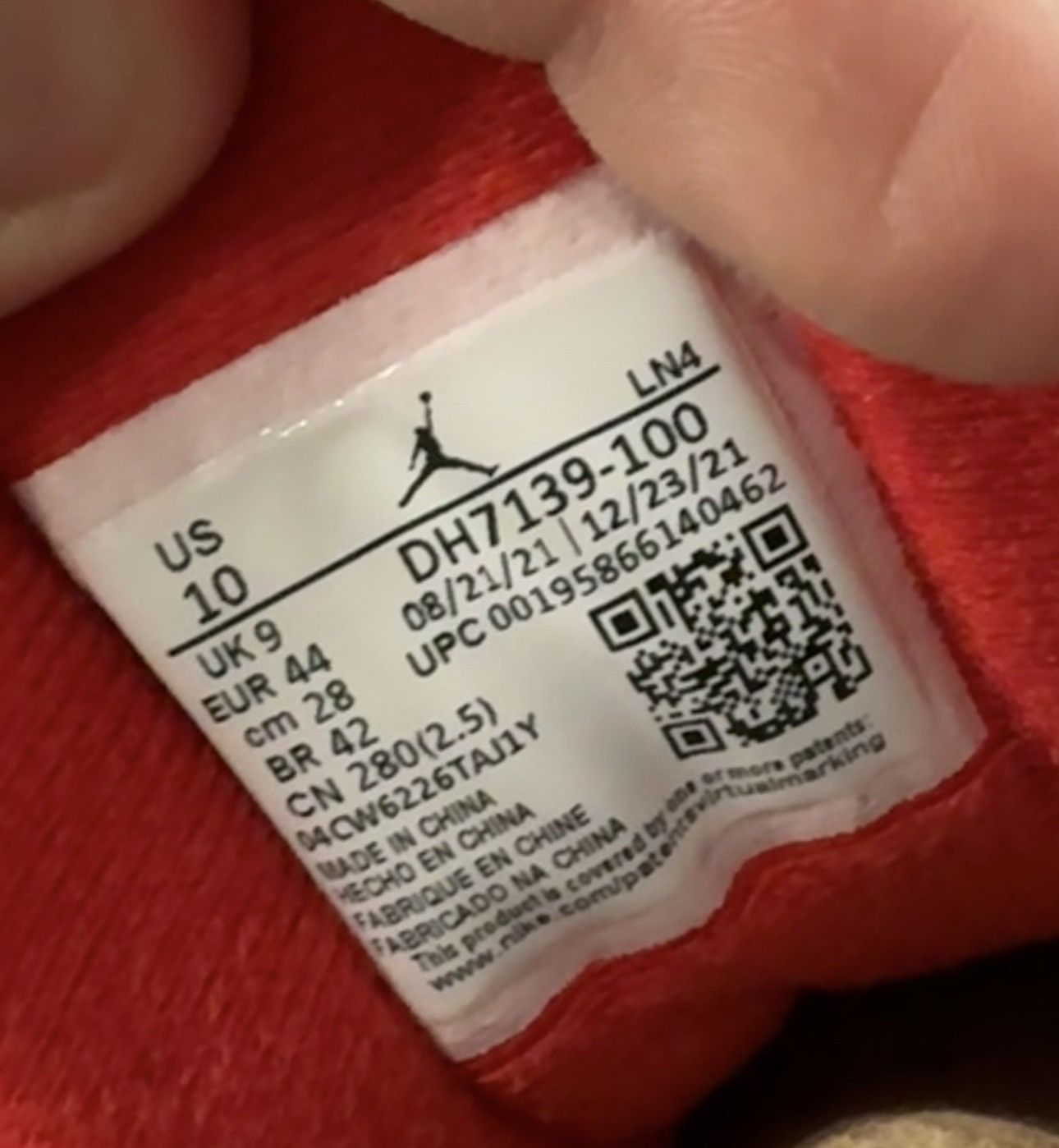 Jordan 3 Retro Muslin Size 10