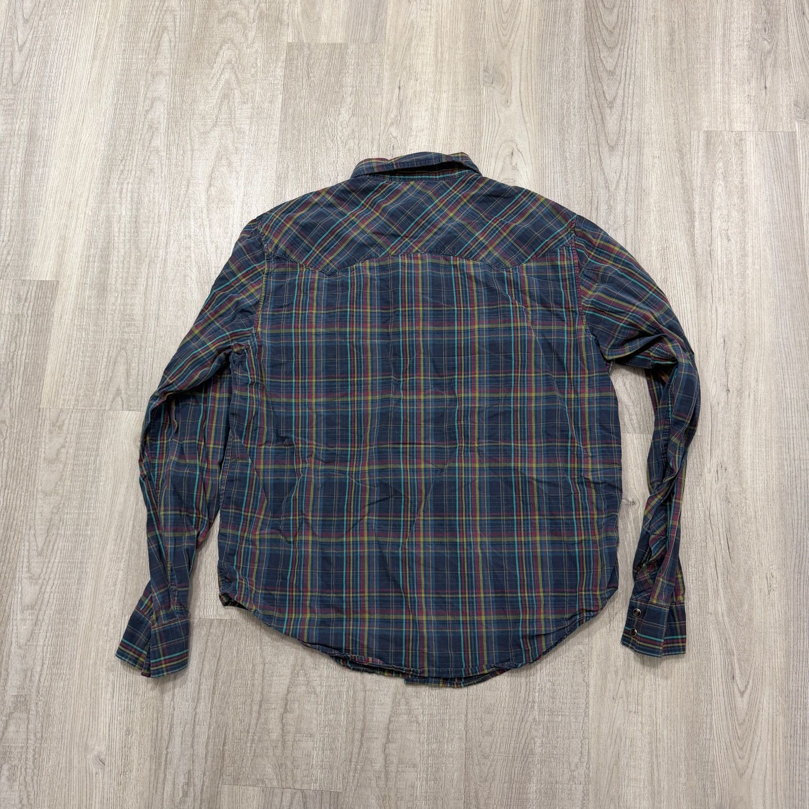 Levi's Vintage Levis Snap Button Shirt Large Plaid Western Rodeo Size US L / EU 52-54 / 3 - 5 Thumbnail