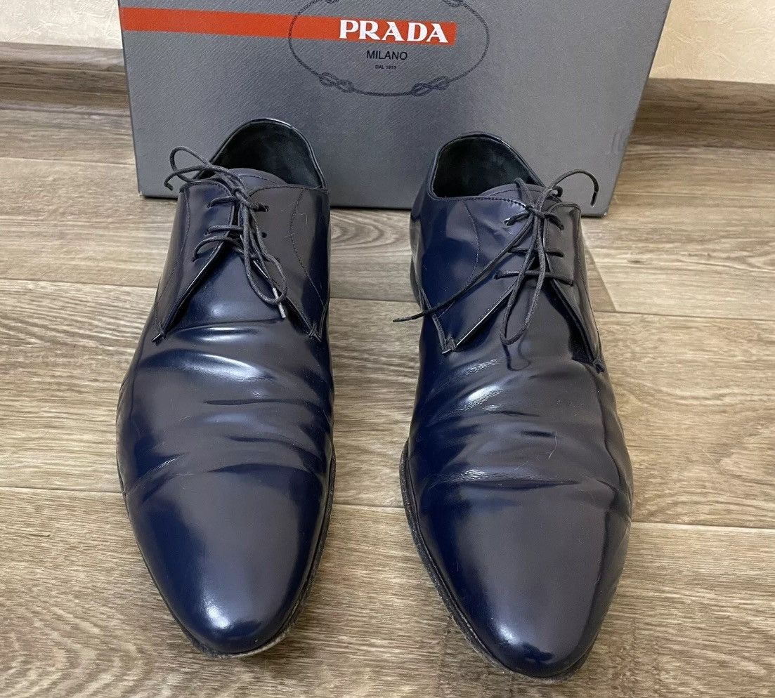 Prada Prada size 12 US dark blue Size US 12 / EU 45 - 4 Thumbnail