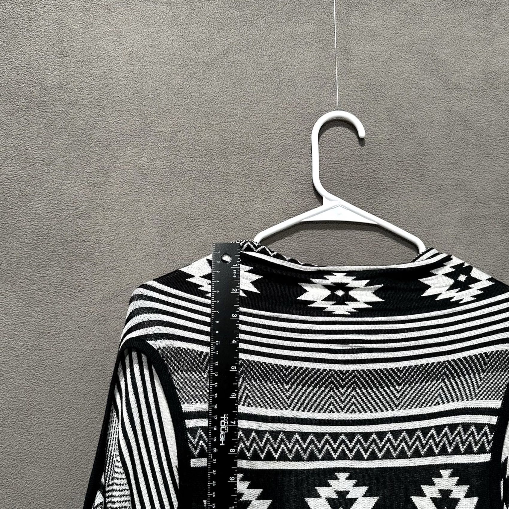 Vintage Sleevless Poncho Sweater Womens S Geometric Aztec Kimono Cardigan Viscose Size S / US 4 / IT 40 - 7 Thumbnail