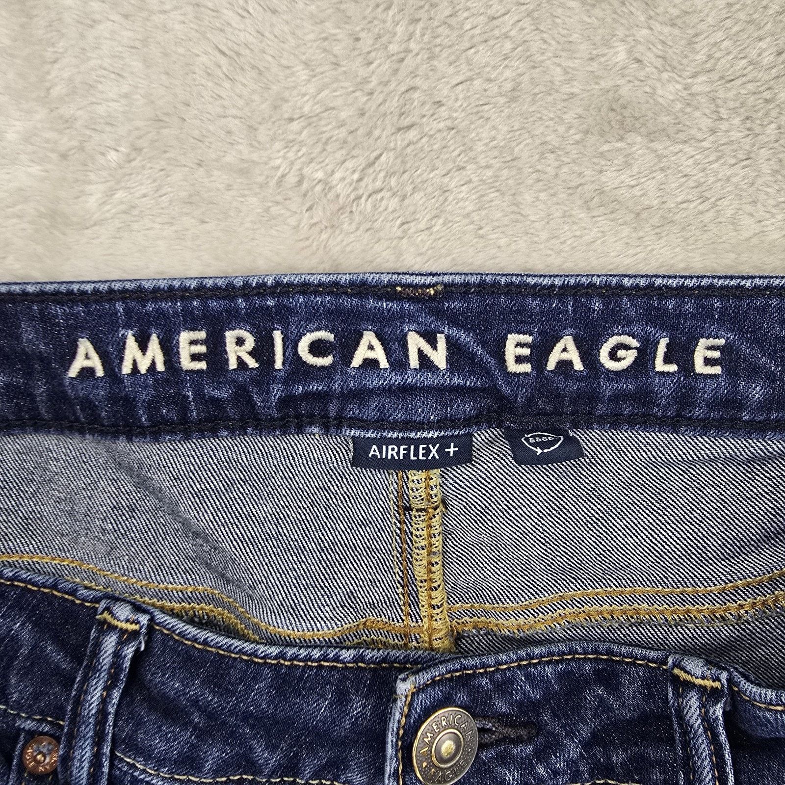 American Eagle Outfitters American Eagle Original Straight Jeans 33x30 (Fits 35x28) Size US 33 - 4 Thumbnail