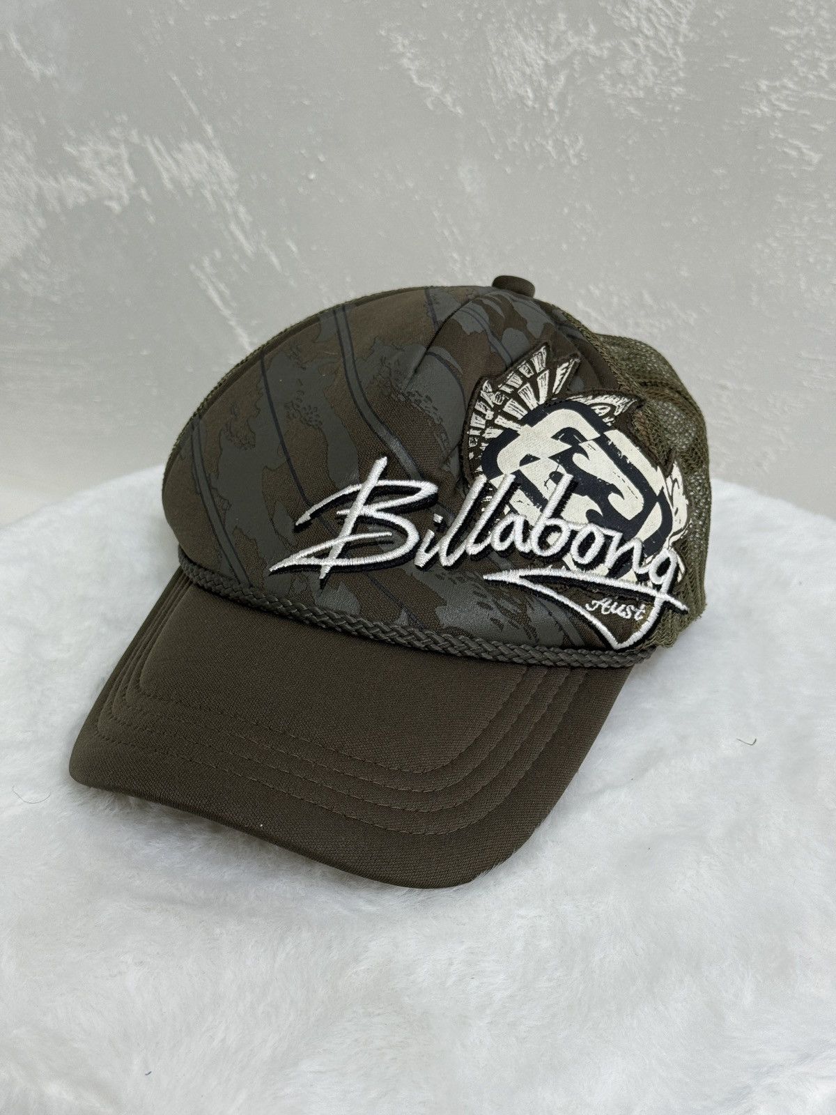 Billabong Khaki billabong cap affliction style y2k vintage with mesh Size ONE SIZE - 1 Thumbnail