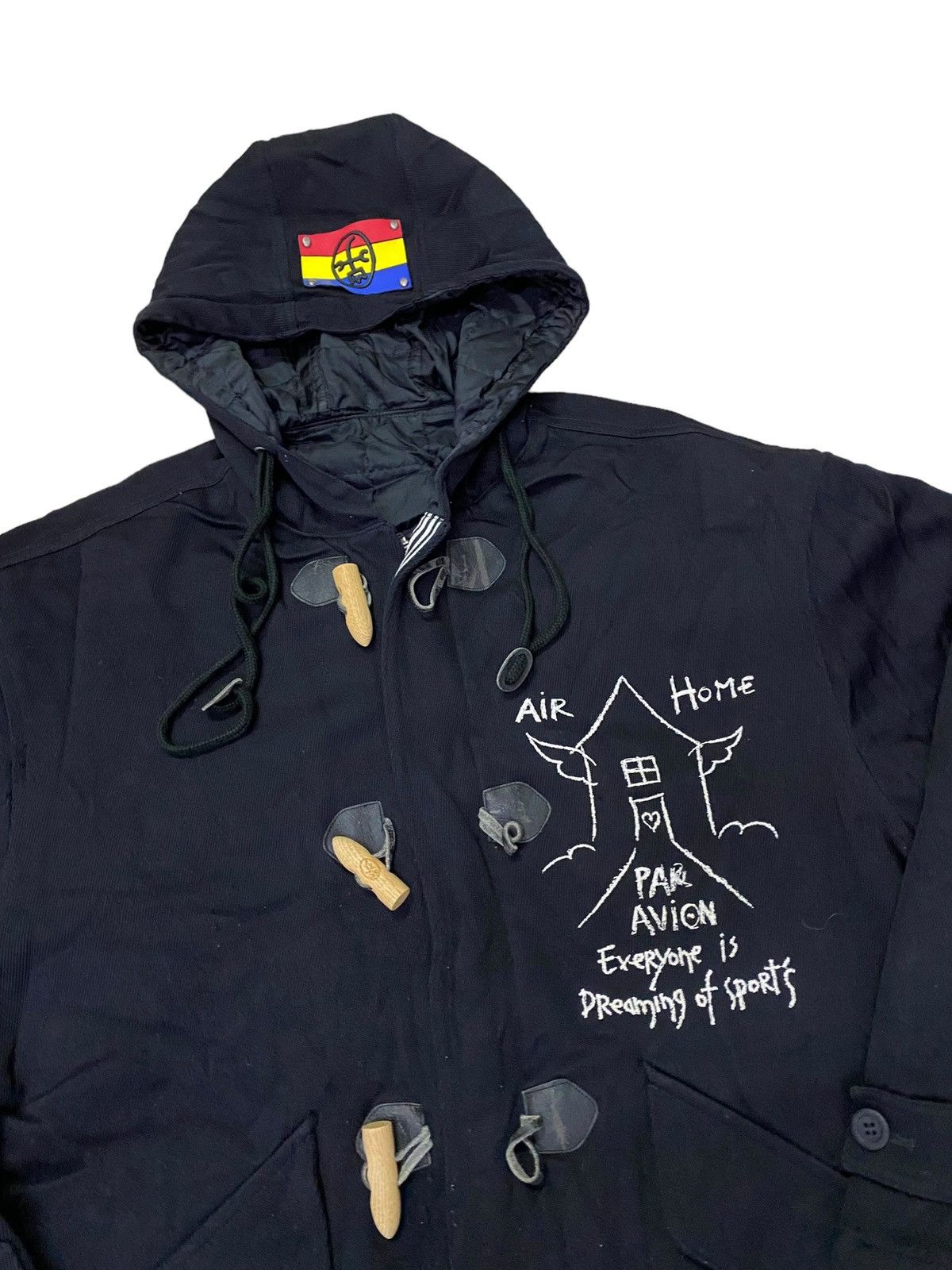 Jean Charles De Castelbajac 💥Vtg Jean Castelbajac Duffle Coat Jacket Size US XL / EU 56 / 4 - 4 Thumbnail