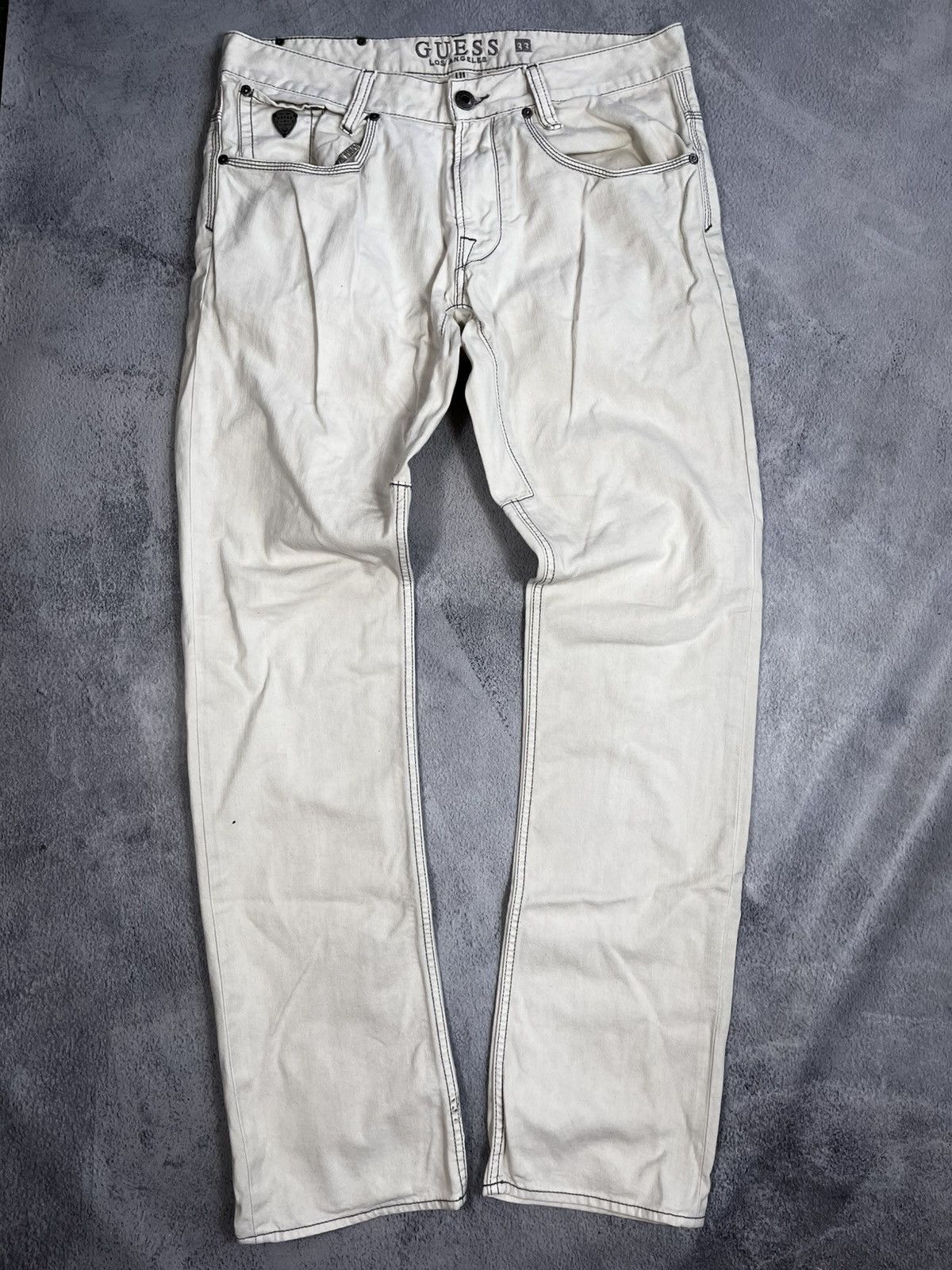 Guess Vintage Y2K Guess straight denim jeans streetwear 33 Size US 33 - 2 Thumbnail