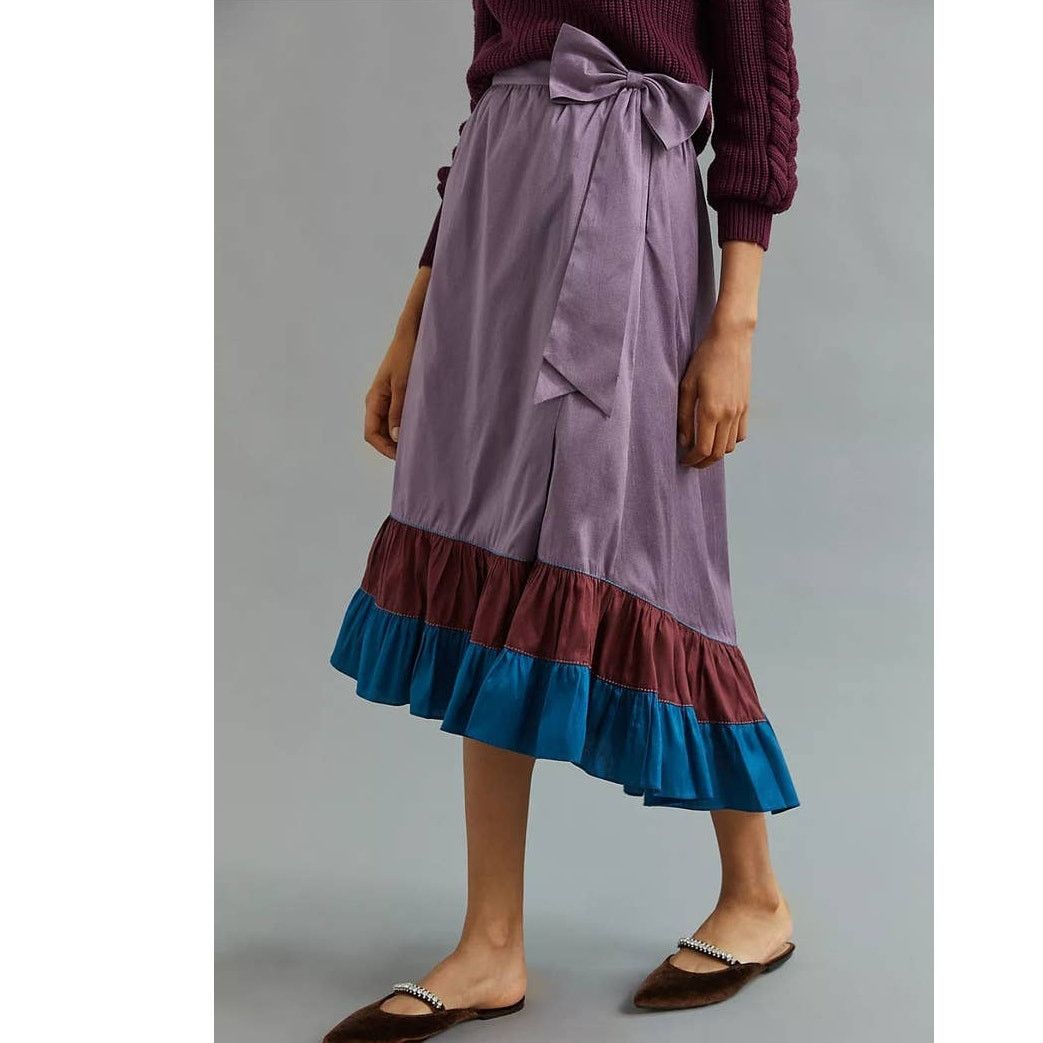Anthropologie × Sachin & Babi New Anthropologie Sachin & Babi Colorblocked Maxi Skirt $148 Size 25" / US 0 / IT 36 - 3 Thumbnail