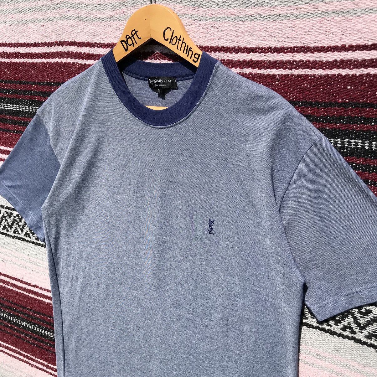 Yves Saint Laurent Vintage Yves Saint Lauren Small Logo Shirt YSL Luxury Size US M / EU 48-50 / 2 - 6 Thumbnail