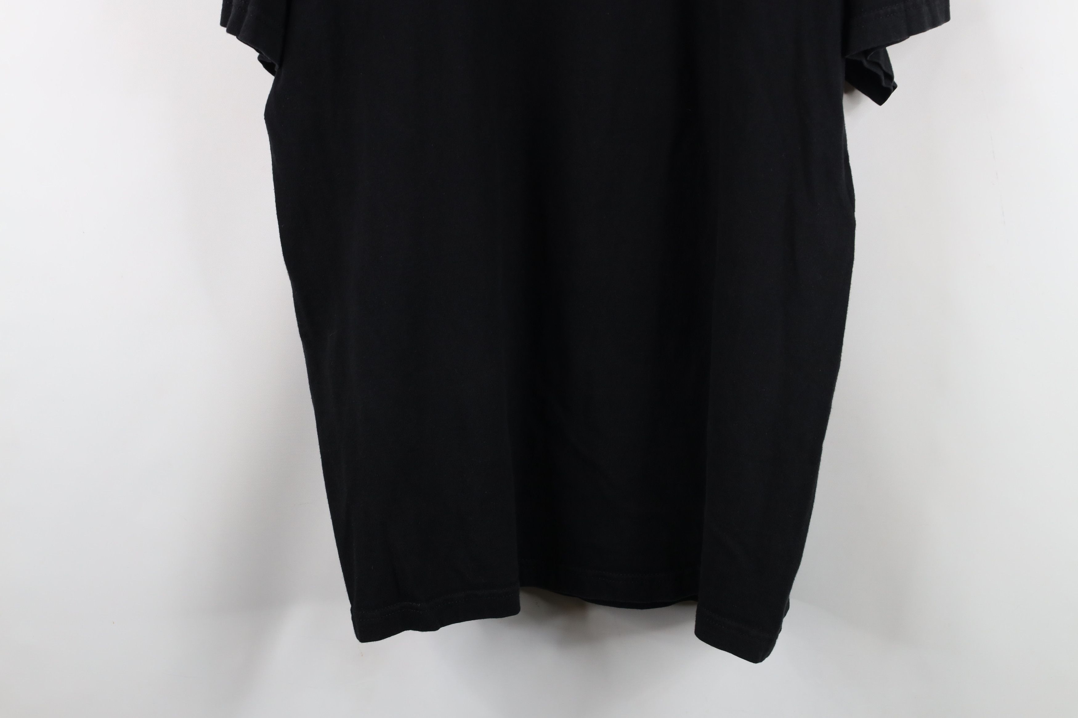 Vintage Vintage 90s Streetwear Heavyweight Cotton T-Shirt Black Size US L / EU 52-54 / 3 - 15 Thumbnail