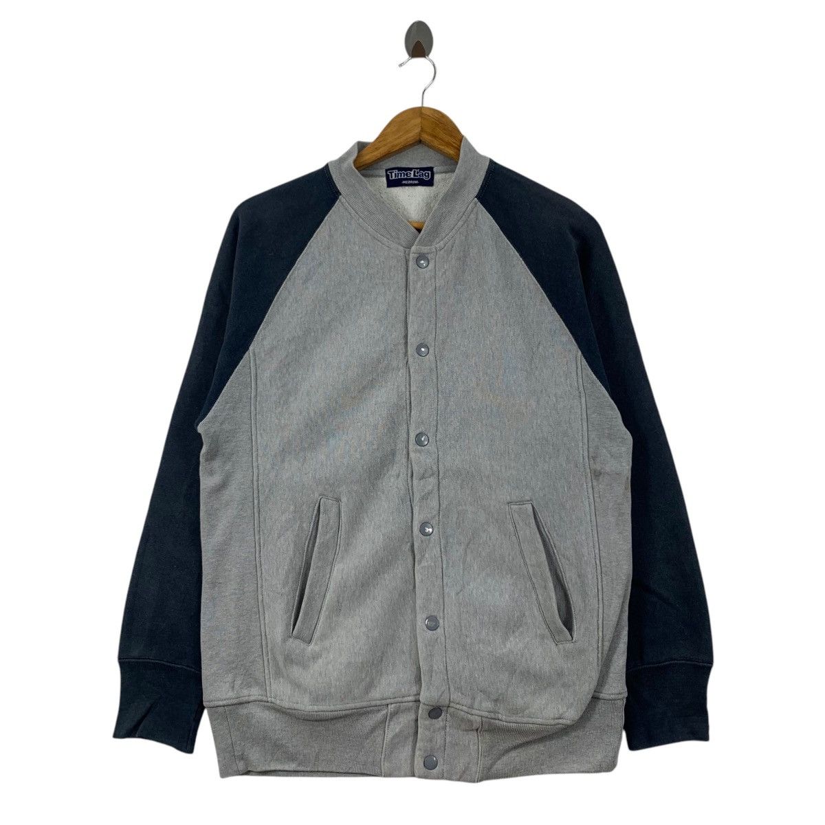 Japanese Brand TIMELAG Japanese Brand Reverse Weave Button Up Sweater Size US M / EU 48-50 / 2 - 1 Thumbnail