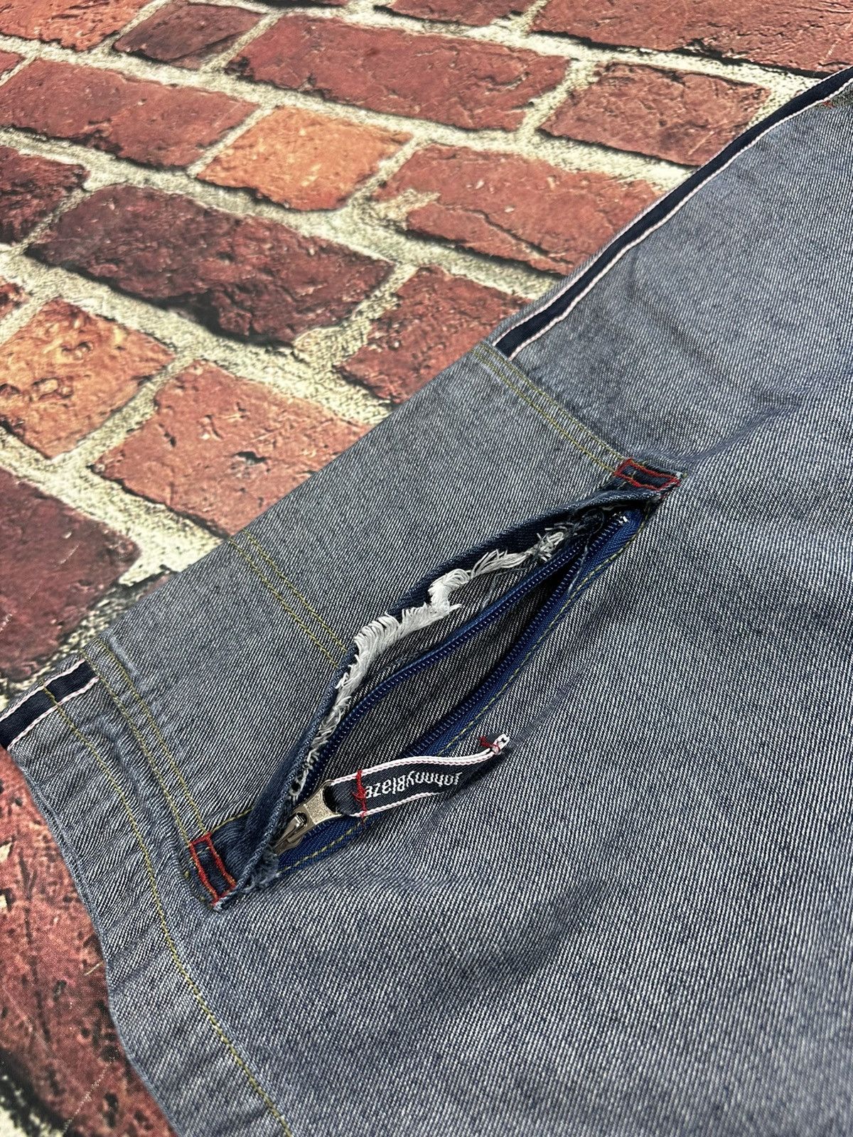 Vintage Vintage Johnny Blaze Denim Shorts Jorts Baggy Y2K Method Man Size US 38 / EU 54 - 17 Thumbnail