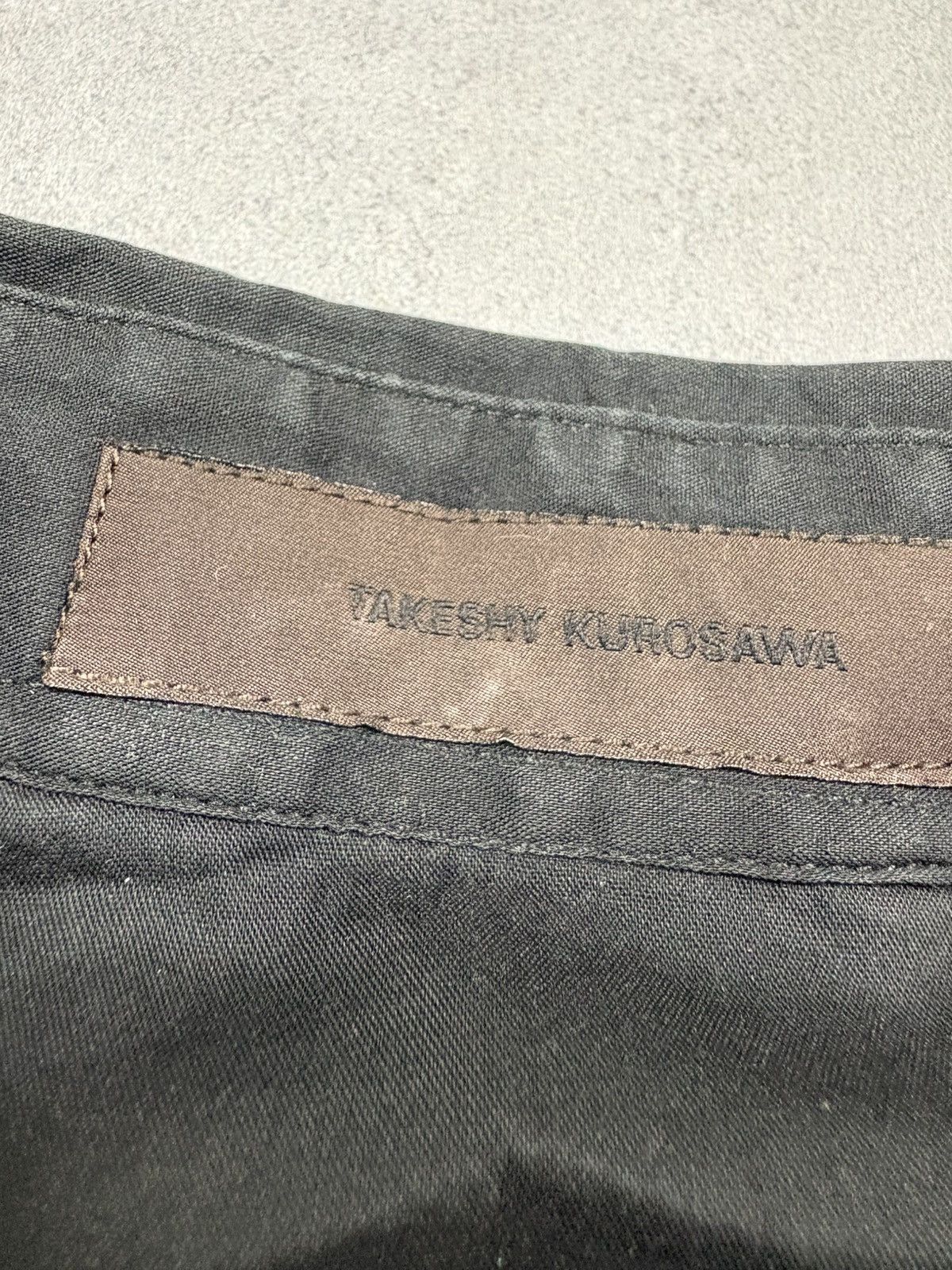 Takeshy Kurosawa Takeshy Kurosawa Black Artisanal Wrinkled Shirt Archive 00s Size US L / EU 52-54 / 3 - 13 Thumbnail